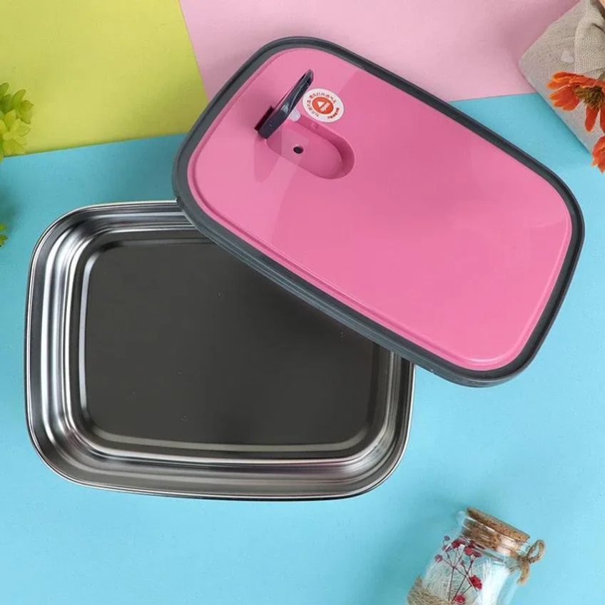 1.1L Rectangle Stainless Steel Food Container/Lunch Box 1 pcs_img_2