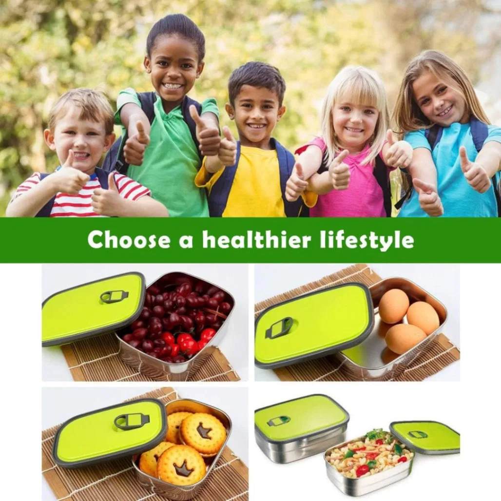 1.1L Rectangle Stainless Steel Food Container/Lunch Box 1 pcs_img_7