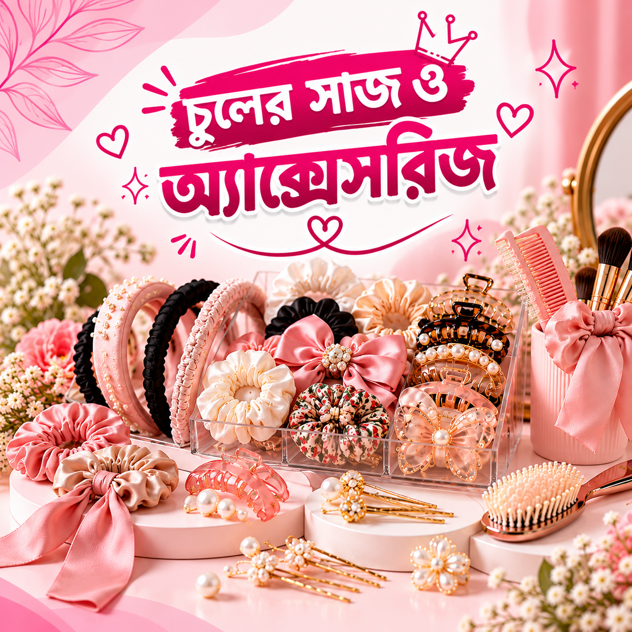 চুলের সাজ ও অ্যাক্সেসরিজ