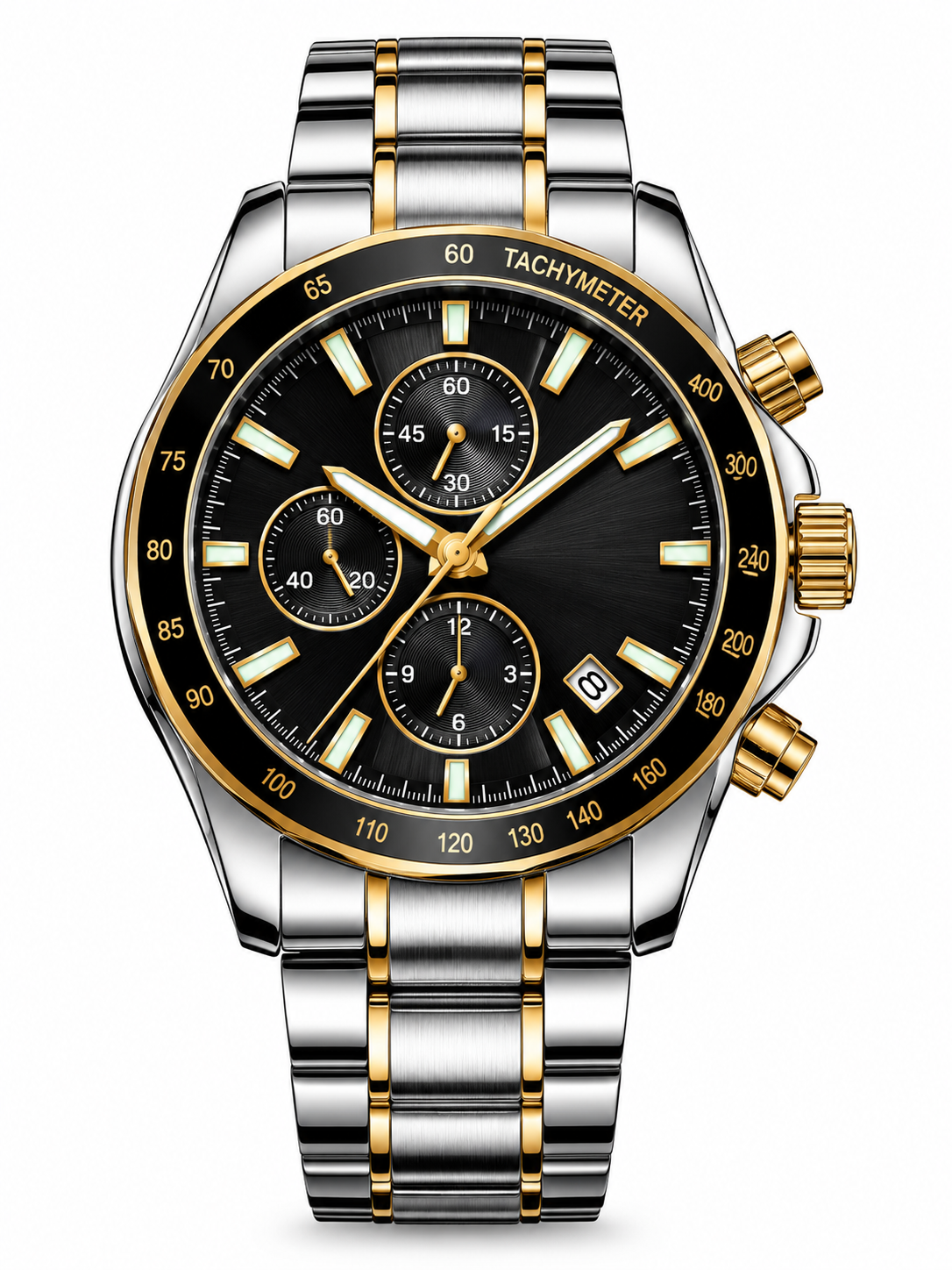 POEDAGAR 996 Luxury Man Luminous Chronograph Watch Steel Men's W0290_img_2