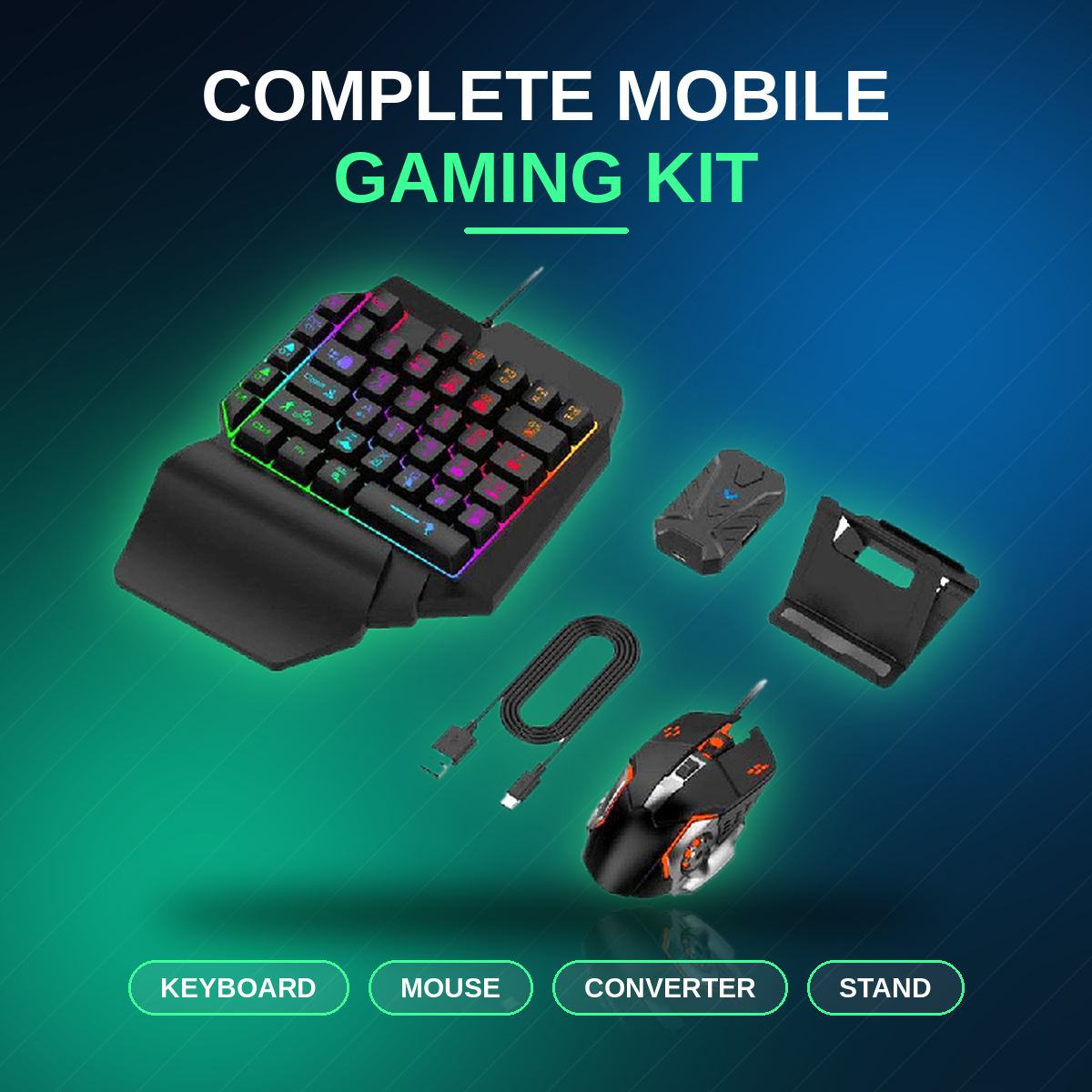 5 in 1 Gaming Keyboard and Mouse Gaming Combo-MK500_img_2