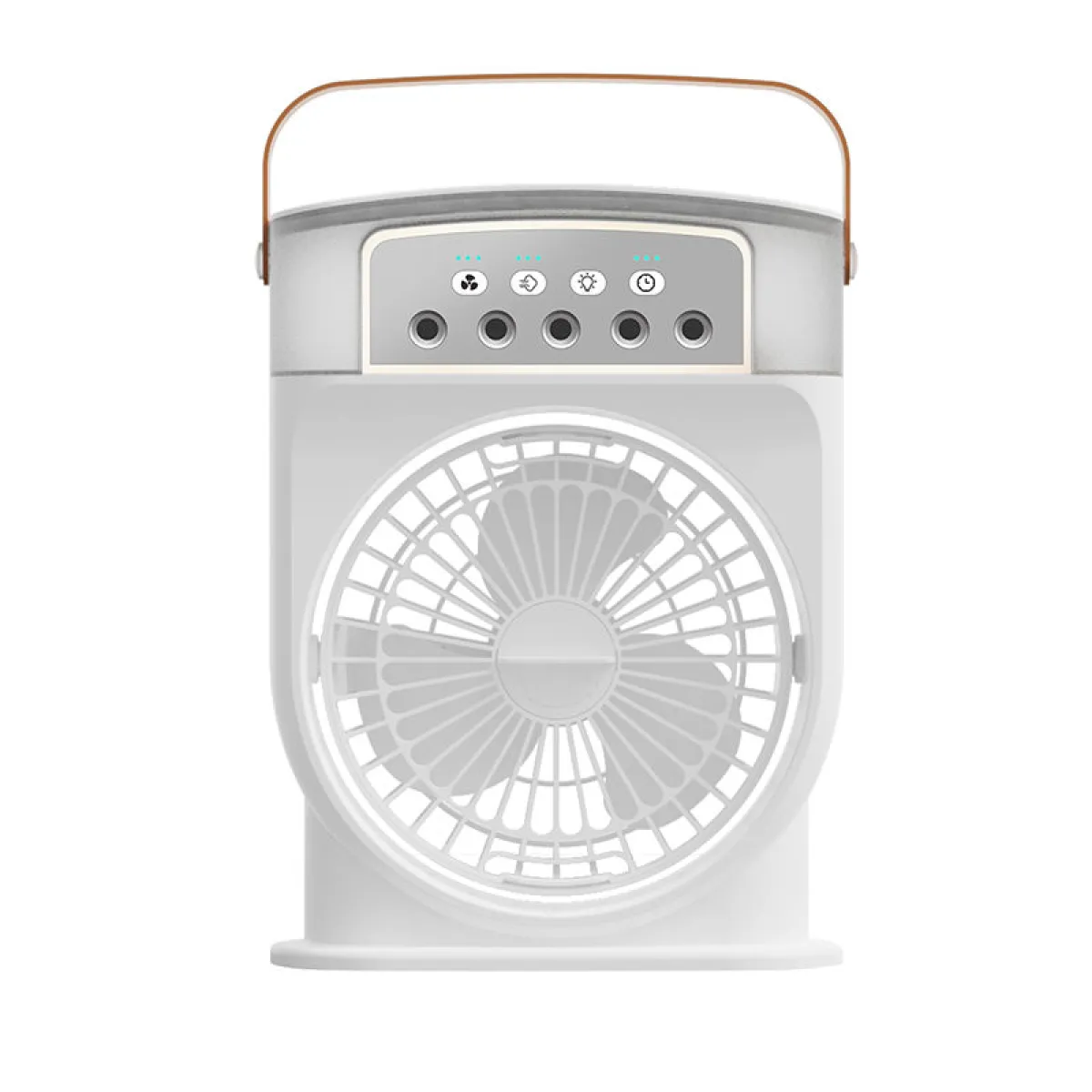 3 In 1 Air Cooling USB Fan with LED Night Light Water Fan - Image 3