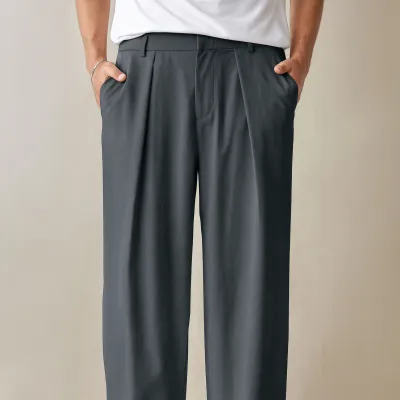 Premium Baggy Formal pant (Steel Blue)_img_1