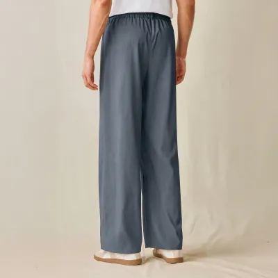 Premium Baggy Formal pant (Steel Blue)_img_3