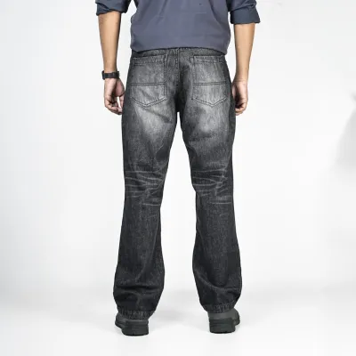 Premium Denim Boot-Cut Pant (Charcoal Black)_img_1