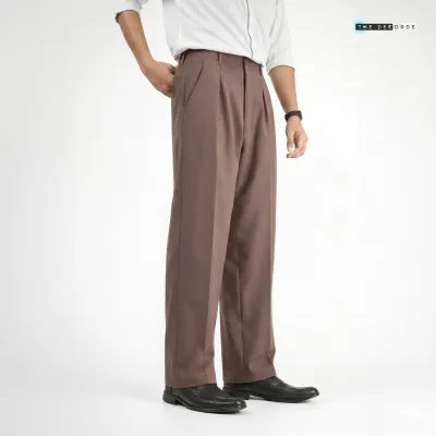 Premium Baggy Formal pant (Warm Grey)_img_2