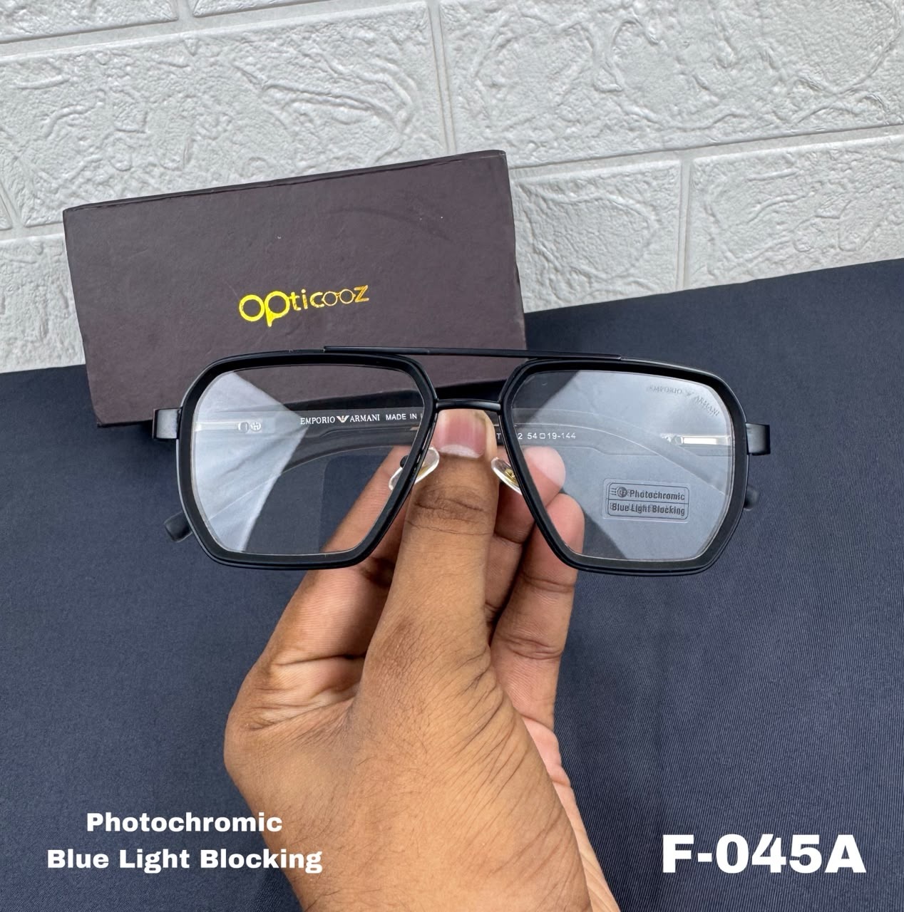 F-045A Premium Photochromic Blue Cut Eyeglass_img_6