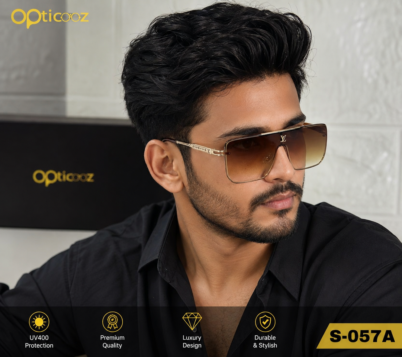 S-057A Premium Oversized Shield Sunglass_img_2