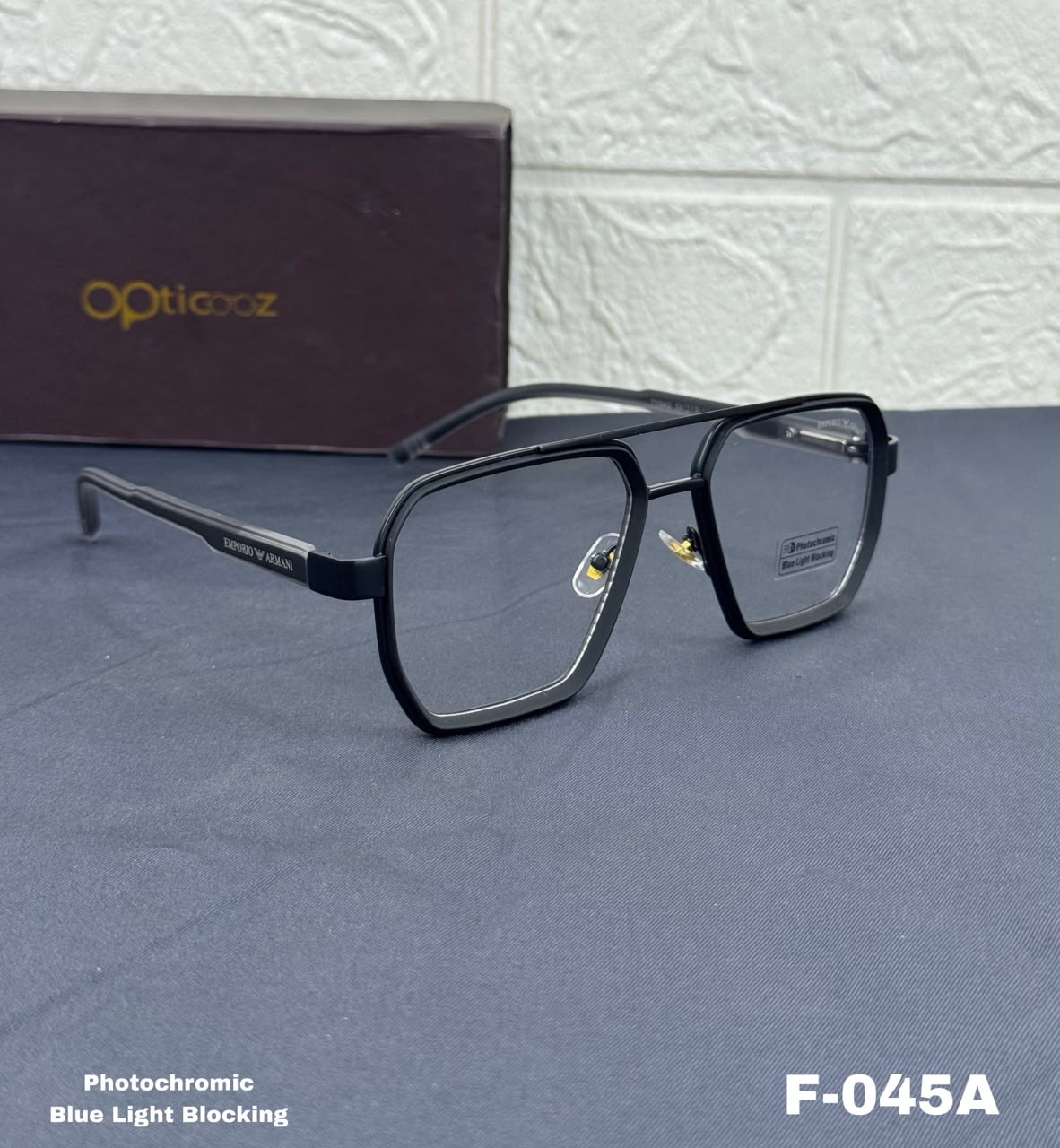 F-045A Premium Photochromic Blue Cut Eyeglass