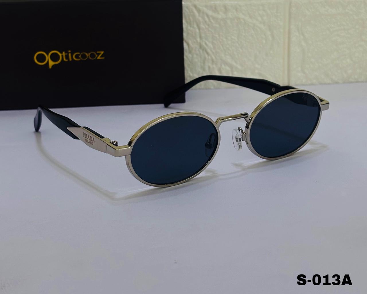 S-013A Retro Oval Metal Sunglass_img_3