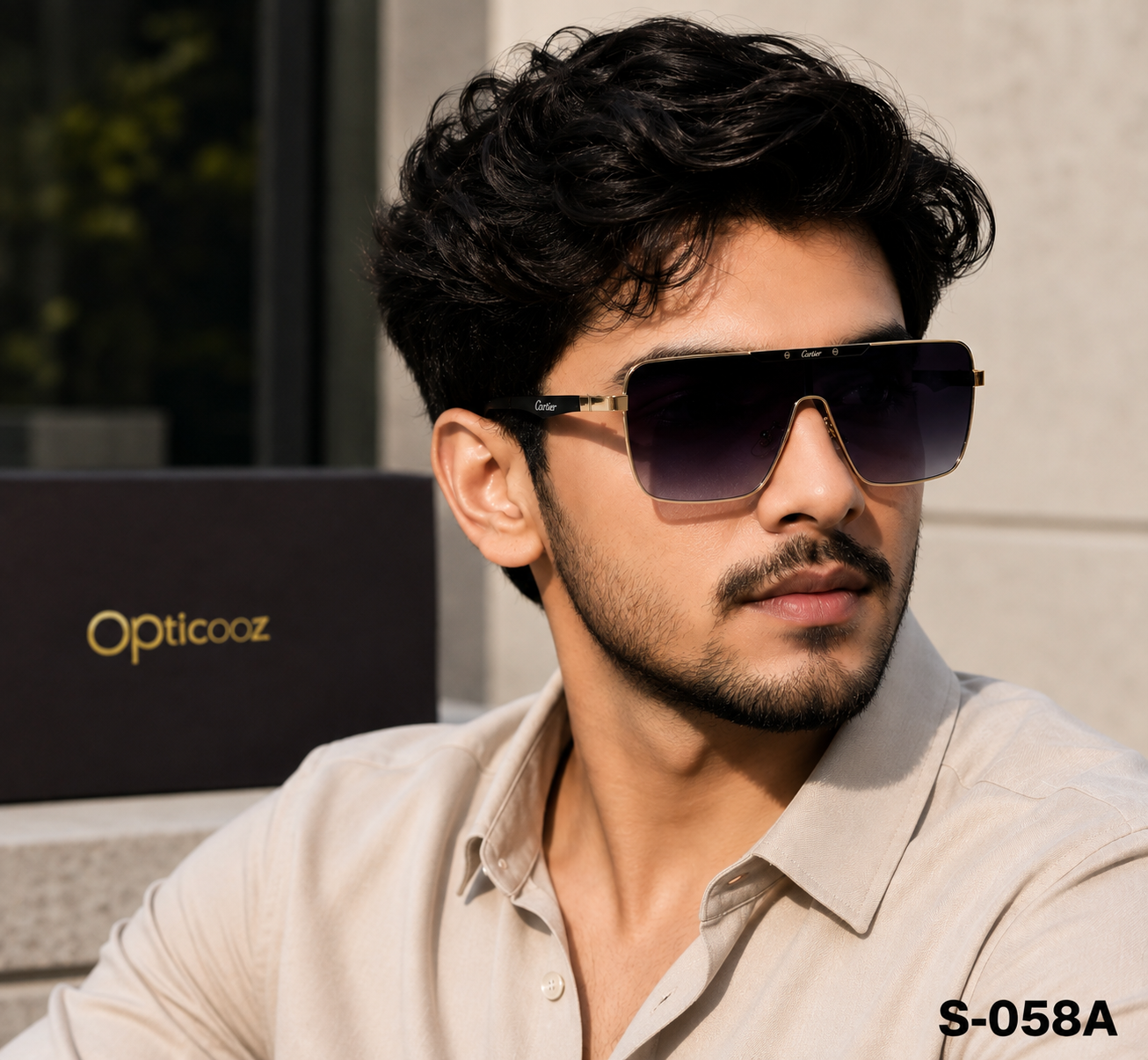 S-058A Premium Oversized Shield Sunglass_img_3