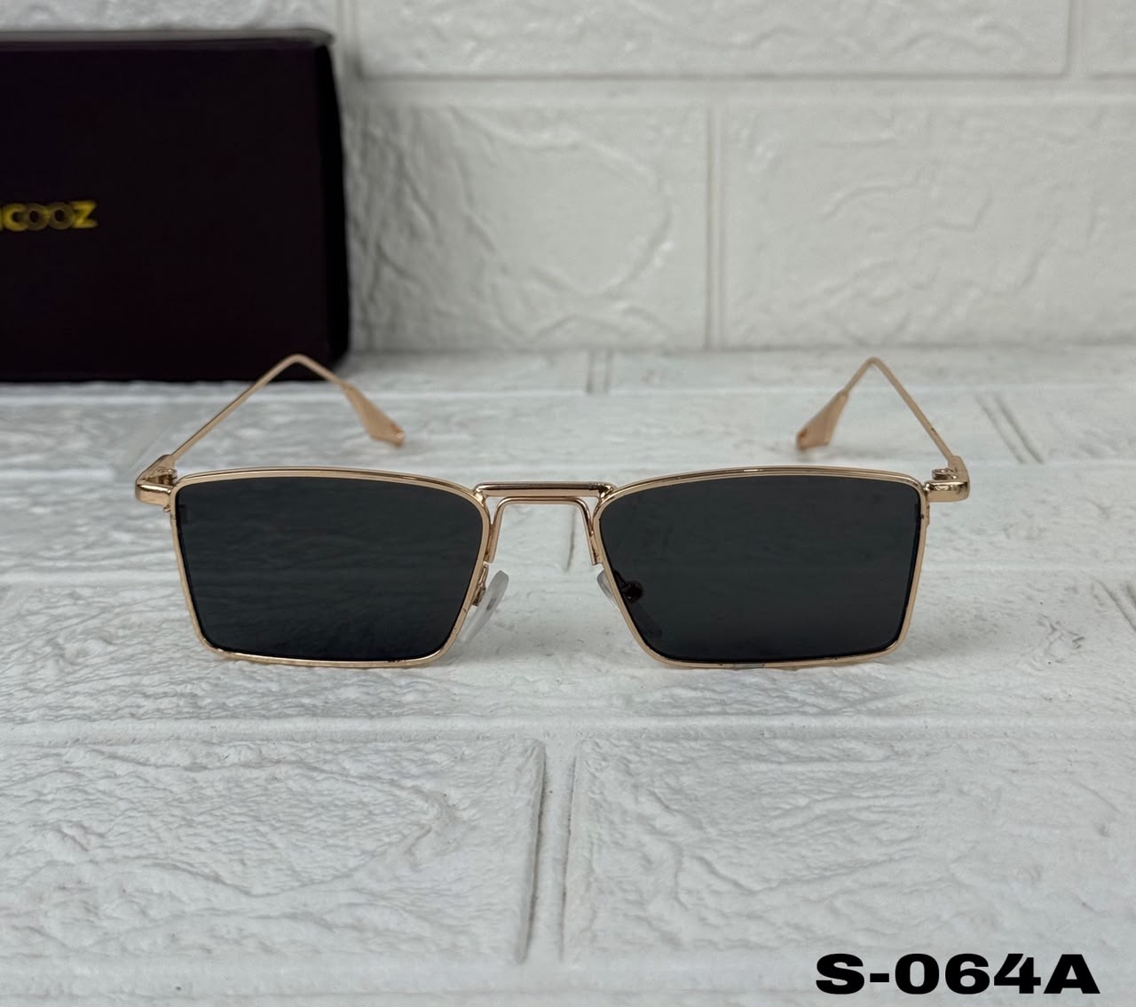 S-064A Premium Square Metal Sunglass_img_1