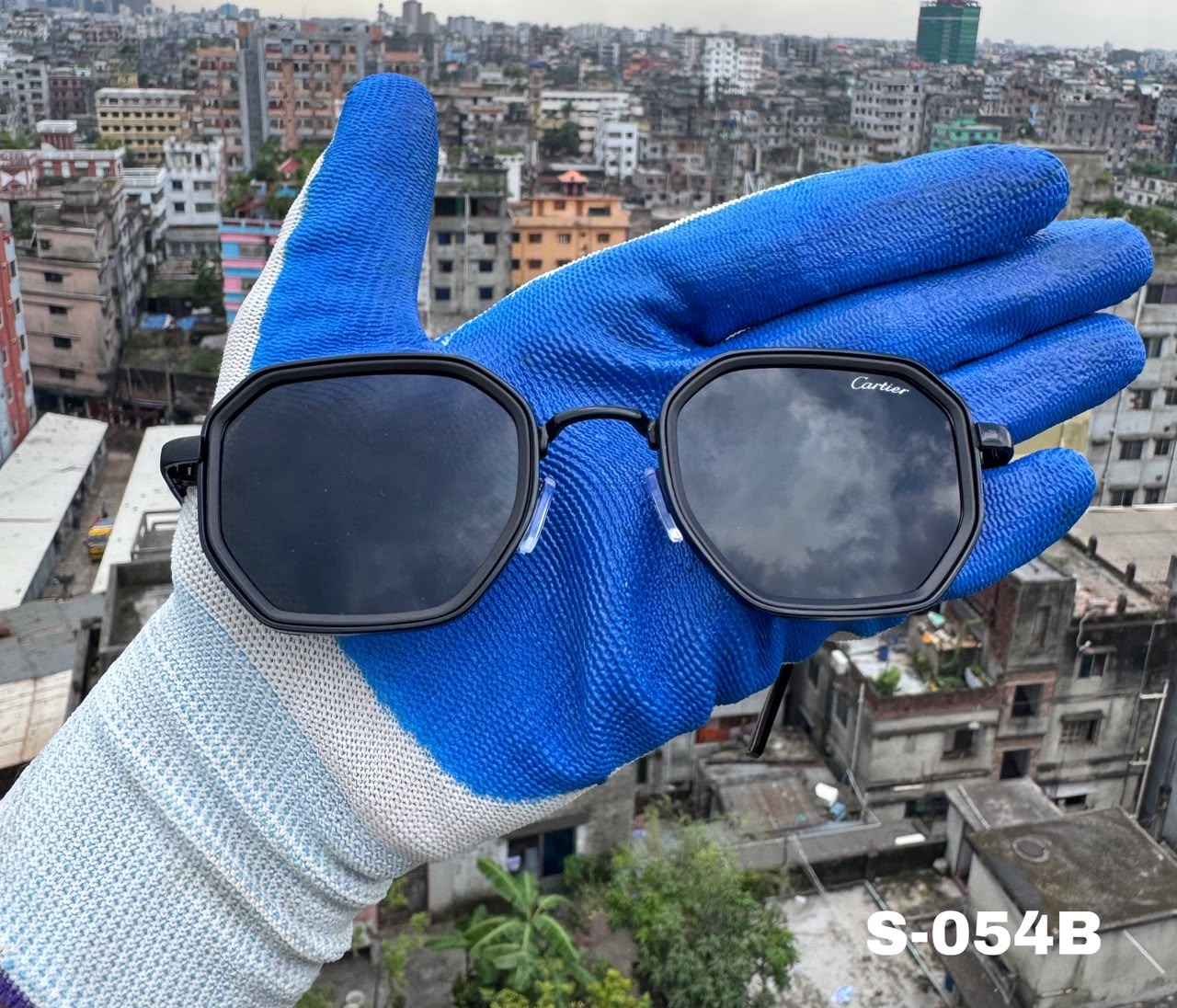 S-054B Premium Geometric Metal Sunglass_img_2