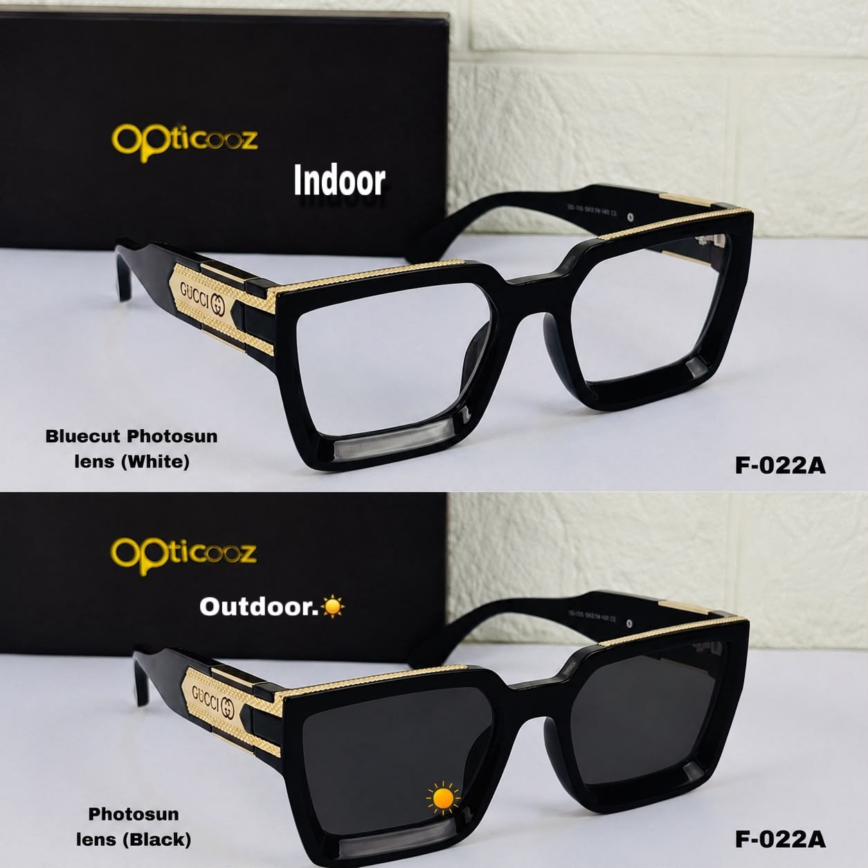 F - 022A Premium Bluecut Photochromic Eyewer
