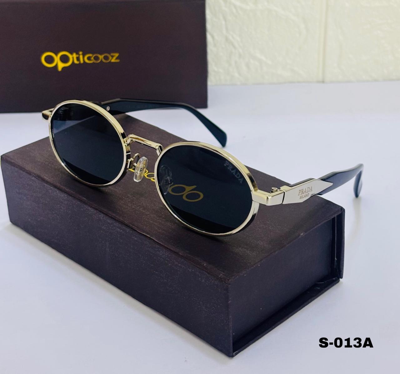 S-013A Retro Oval Metal Sunglass_img_1