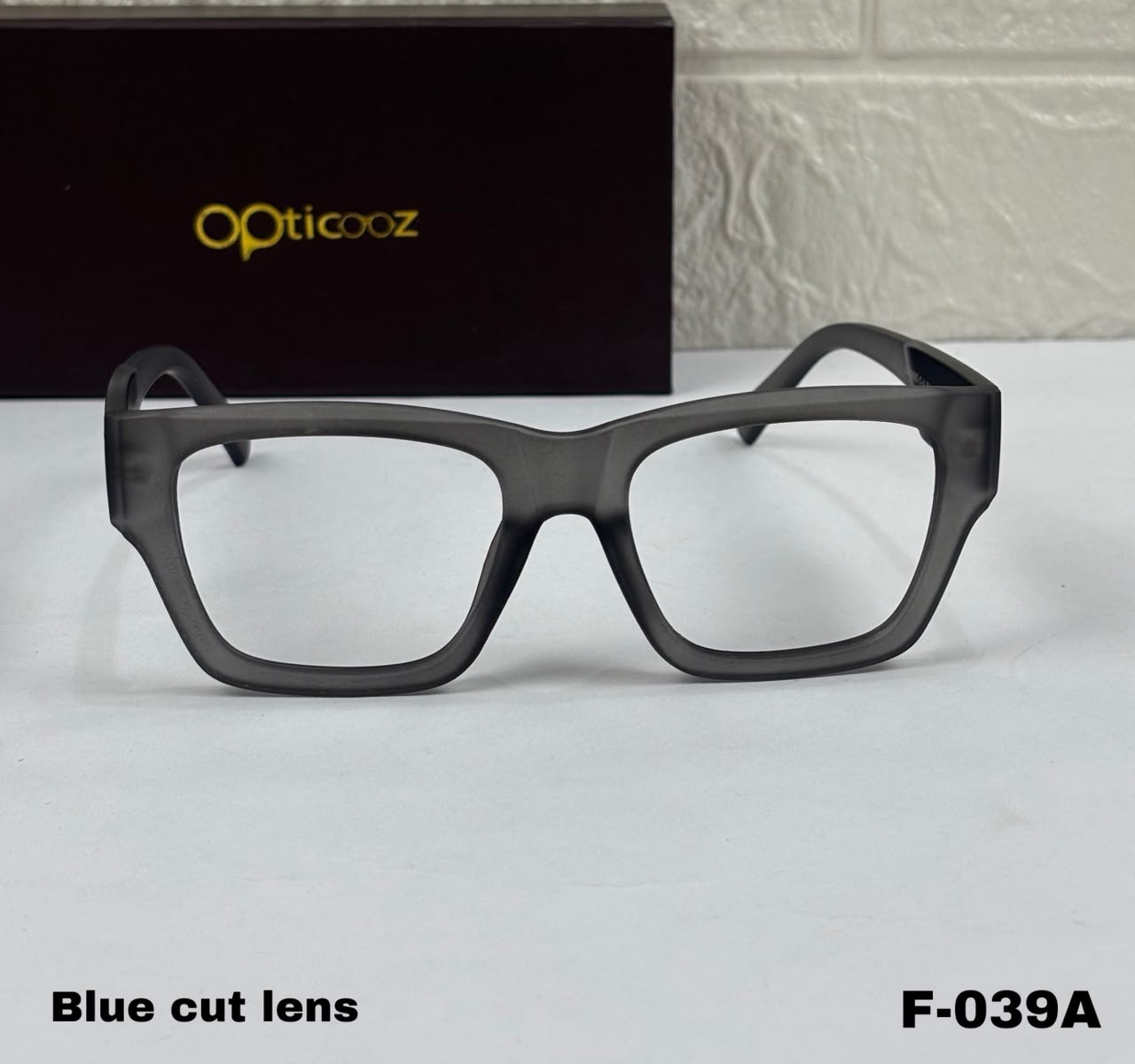 F-040 Modern Square Blue Cut Eyeglass_img_4
