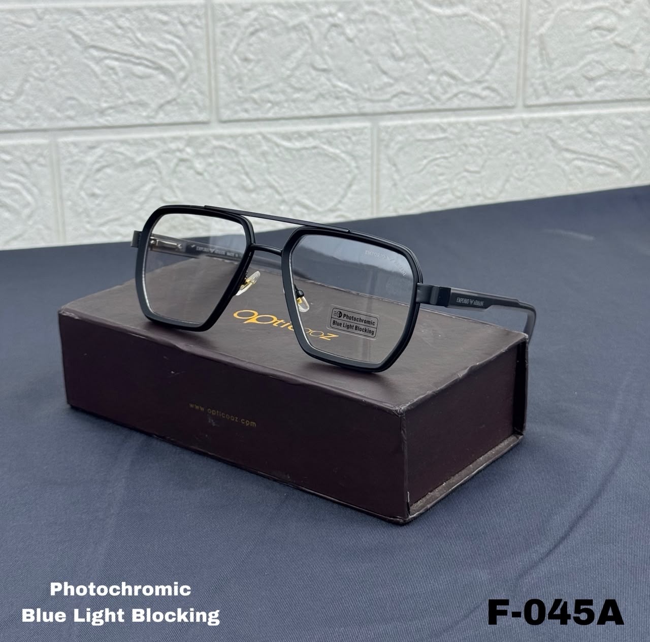 F-045A Premium Photochromic Blue Cut Eyeglass_img_4