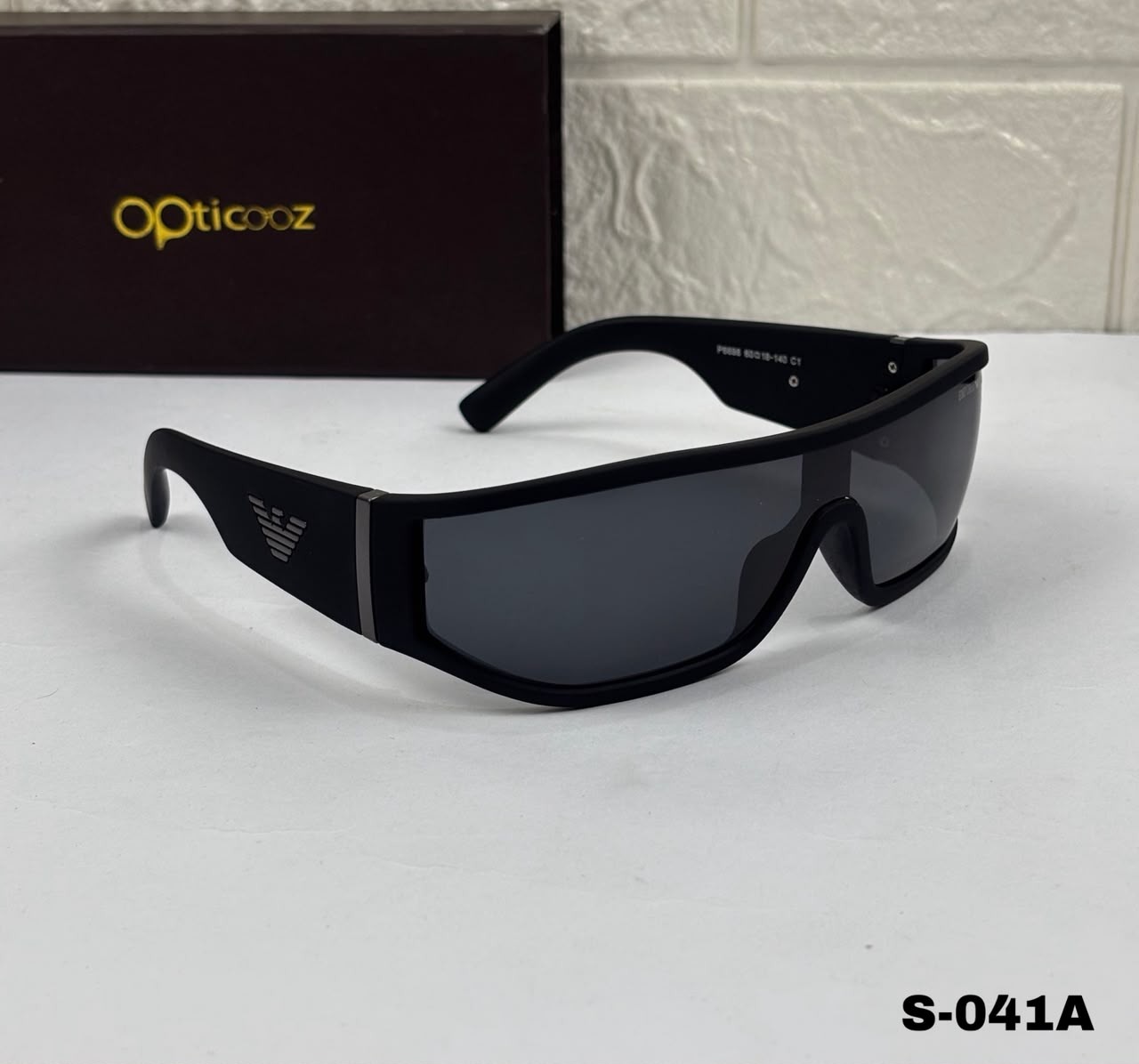 S-041A Oversized Shield Wraparound Sunglass
