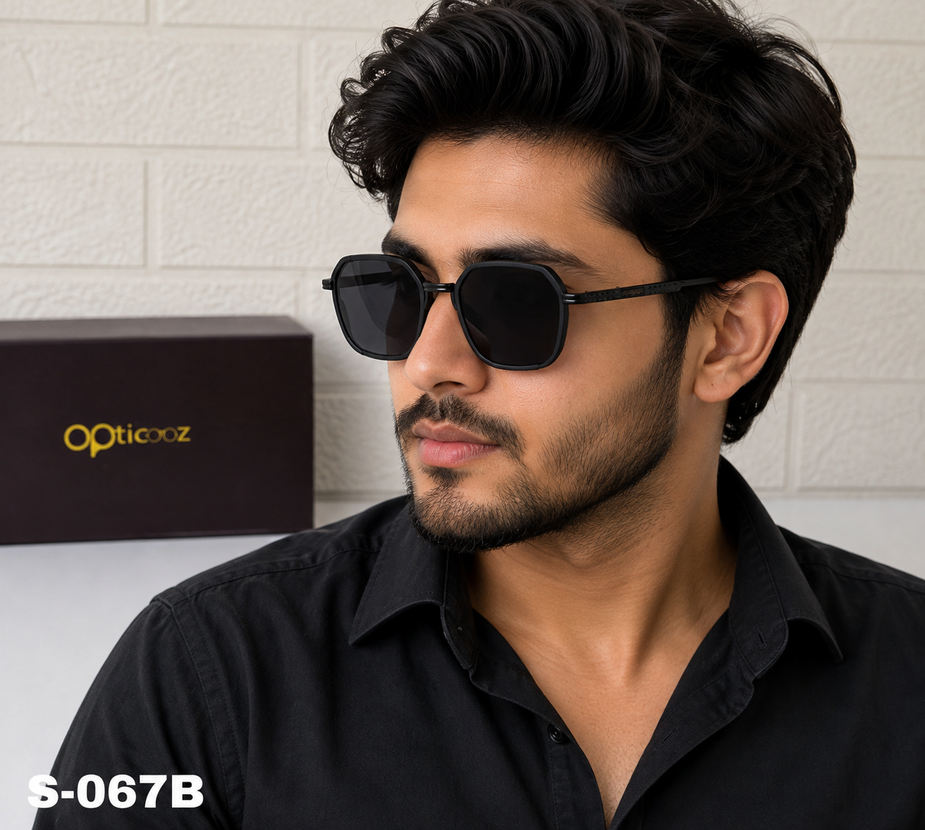 S-067B Premium Rounded Square Sunglass_img_3