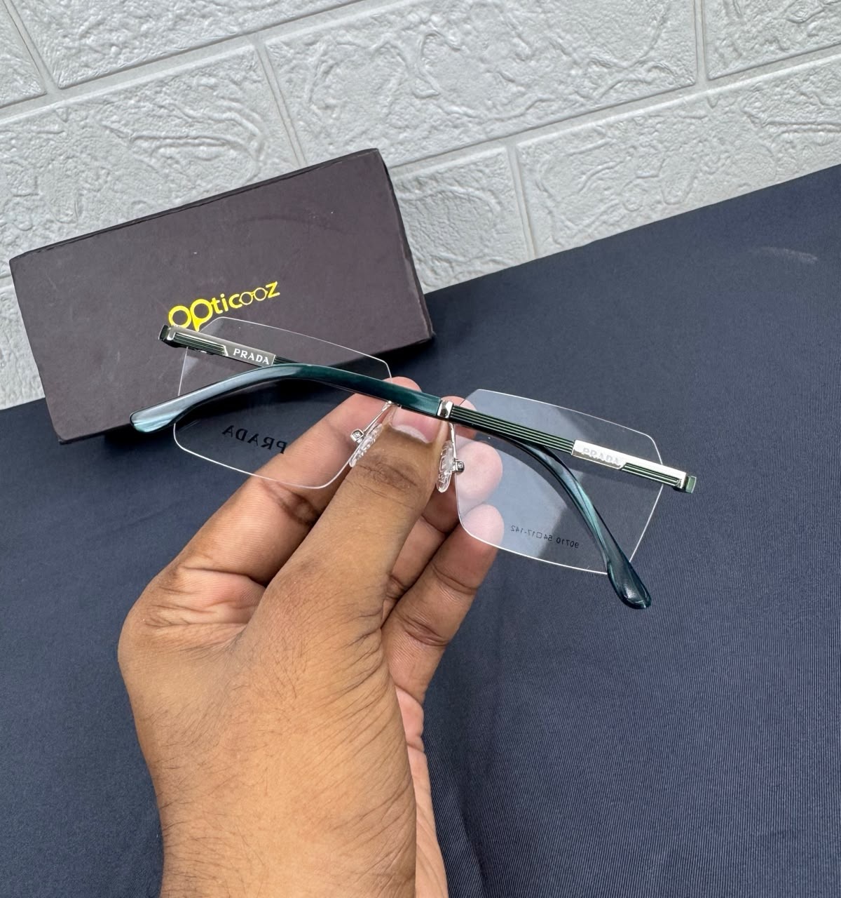 F-046A Premium Frameless Square Optical Frame_img_1