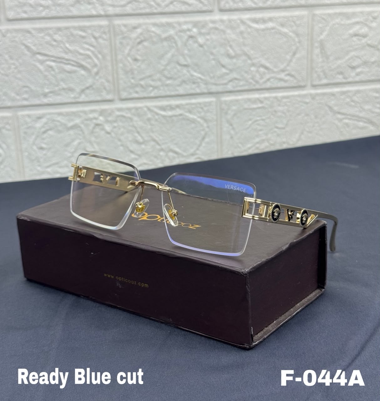 F-044A Premium Rimless Blue Cut Eyeglass_img_7