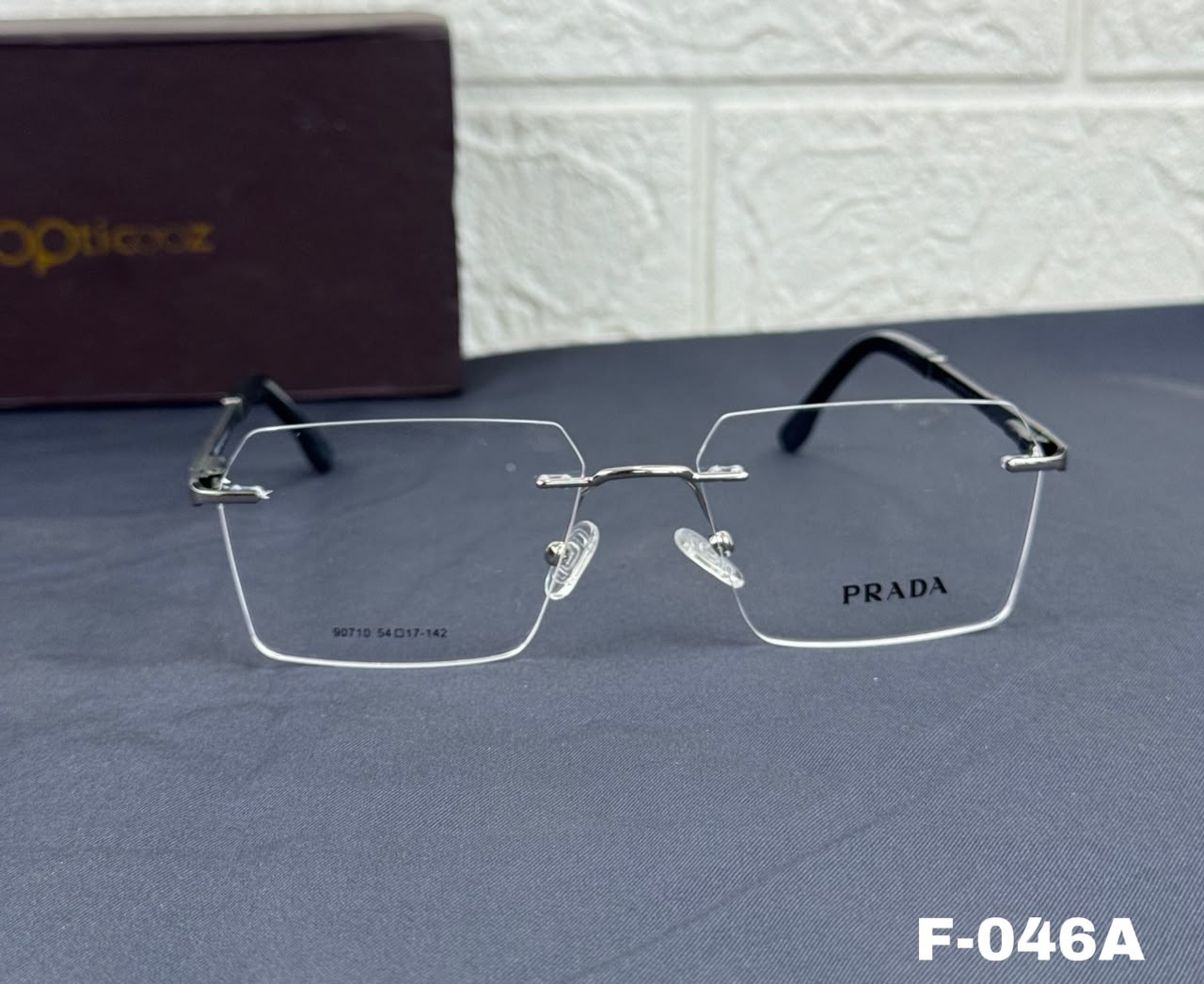 F-046A Premium Frameless Square Optical Frame_img_7