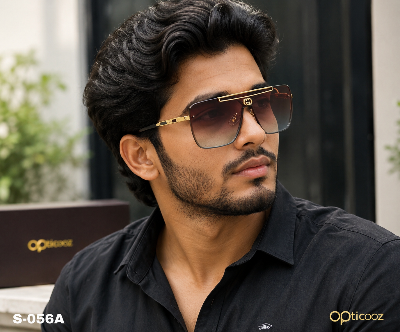 S-056A Premium Oversized Shield Sunglass_img_2