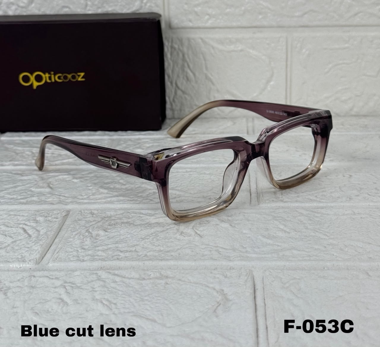 F-053C  Premium Square Blue Cut Computer Eyewear_img_1