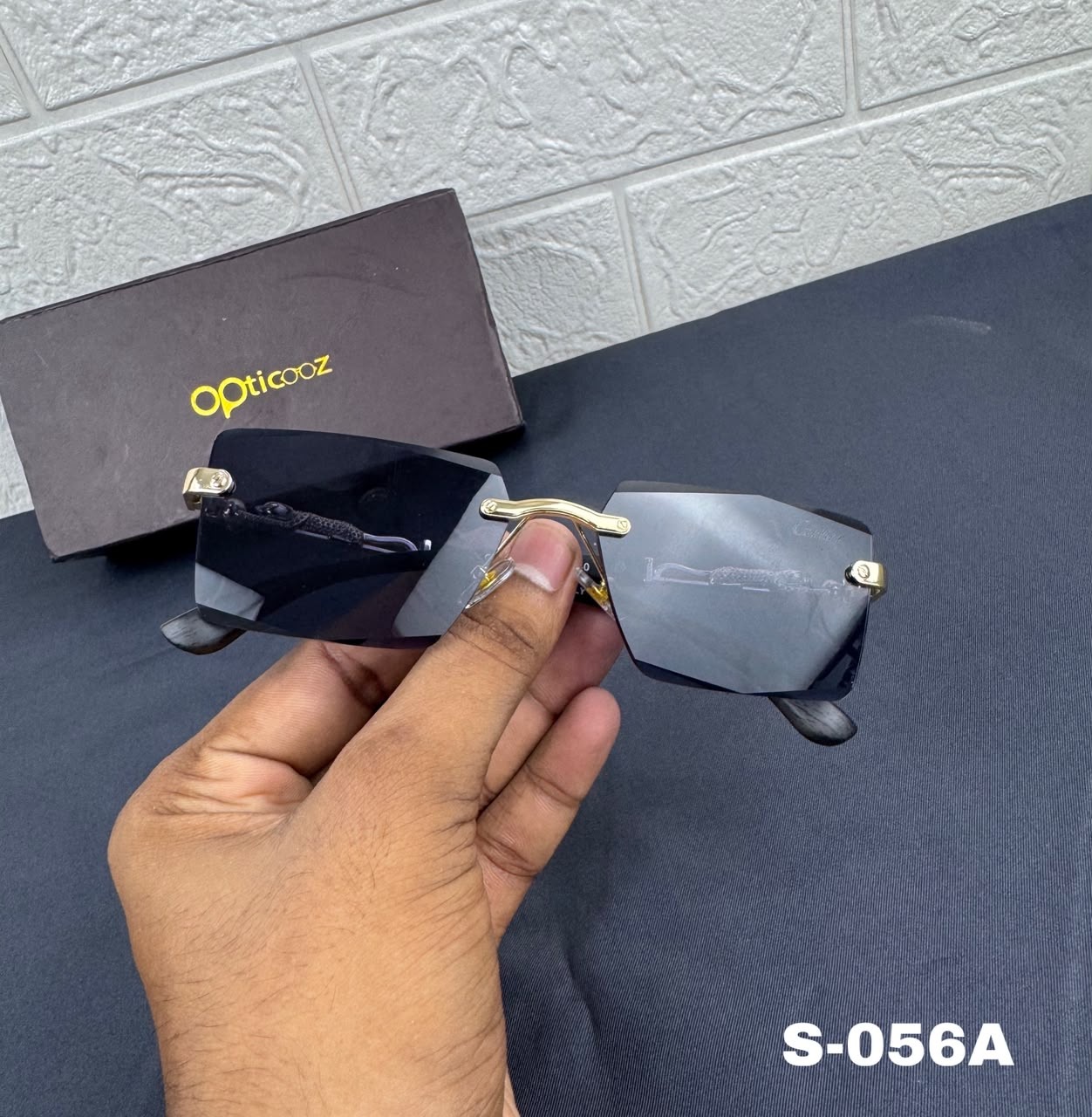 S-056A Premium Rimless Fashion Sunglass_img_2