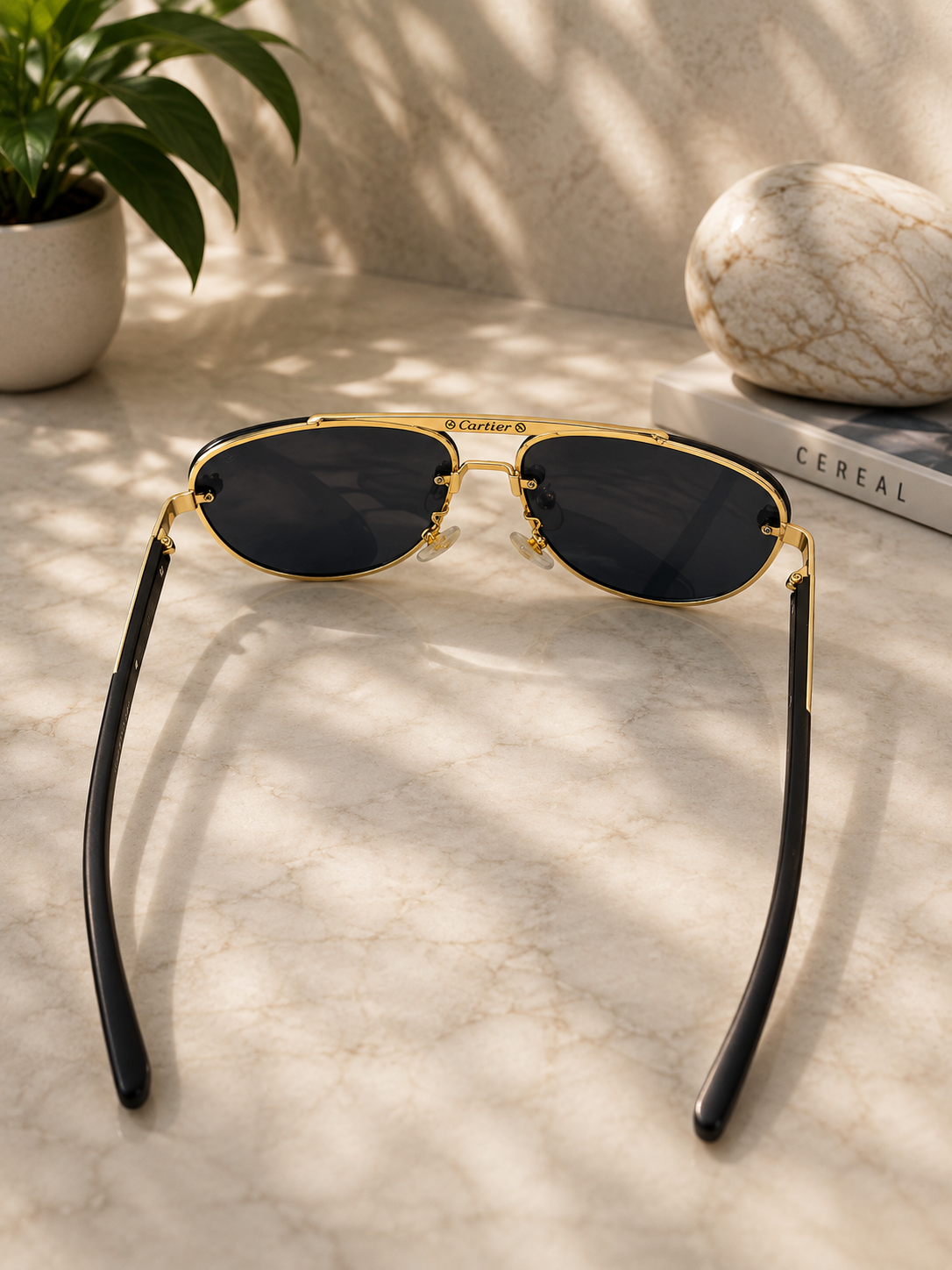 Premium Black & Gold Fashion Sunglass_img_4