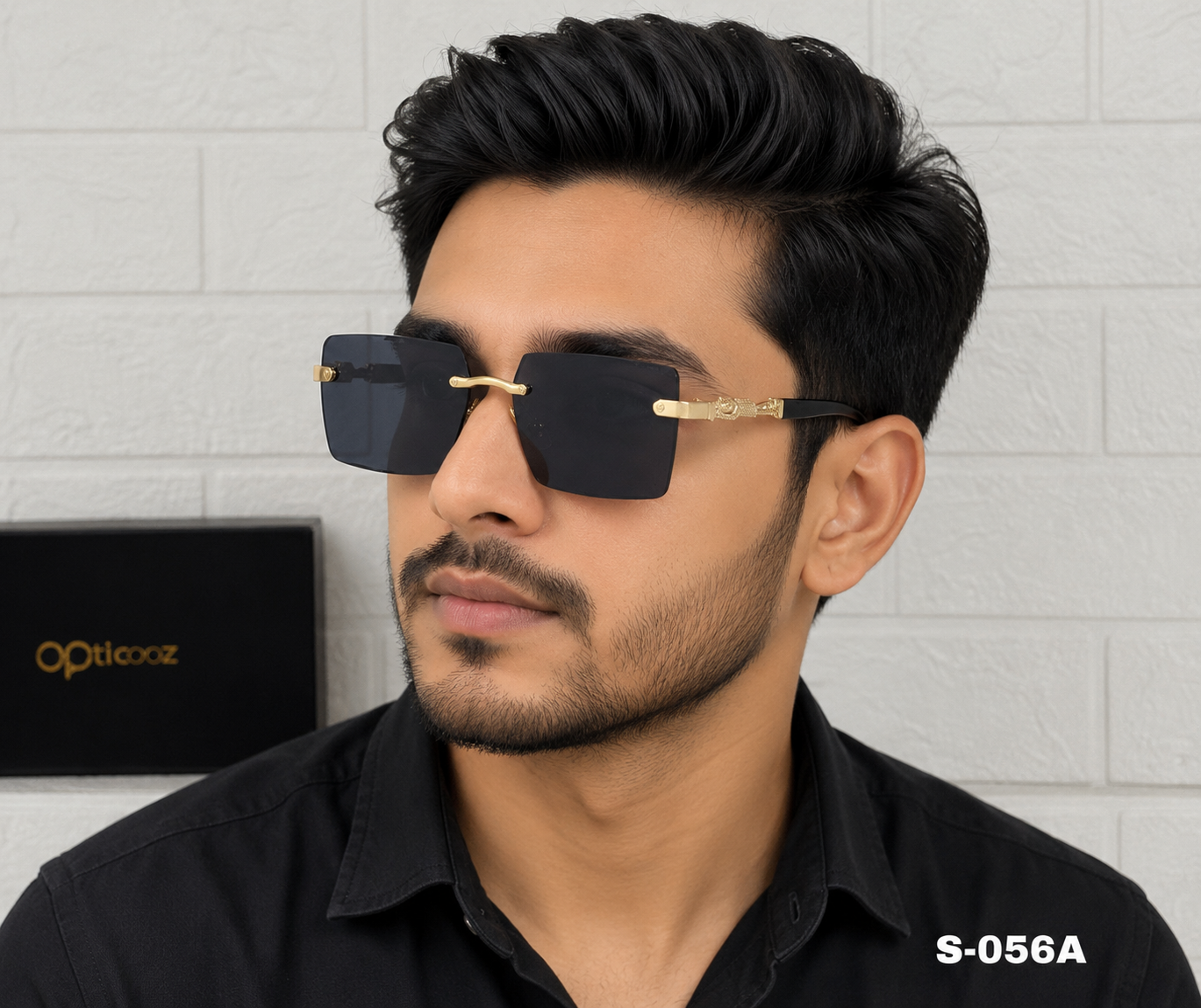S-056A Premium Rimless Fashion Sunglass_img_1