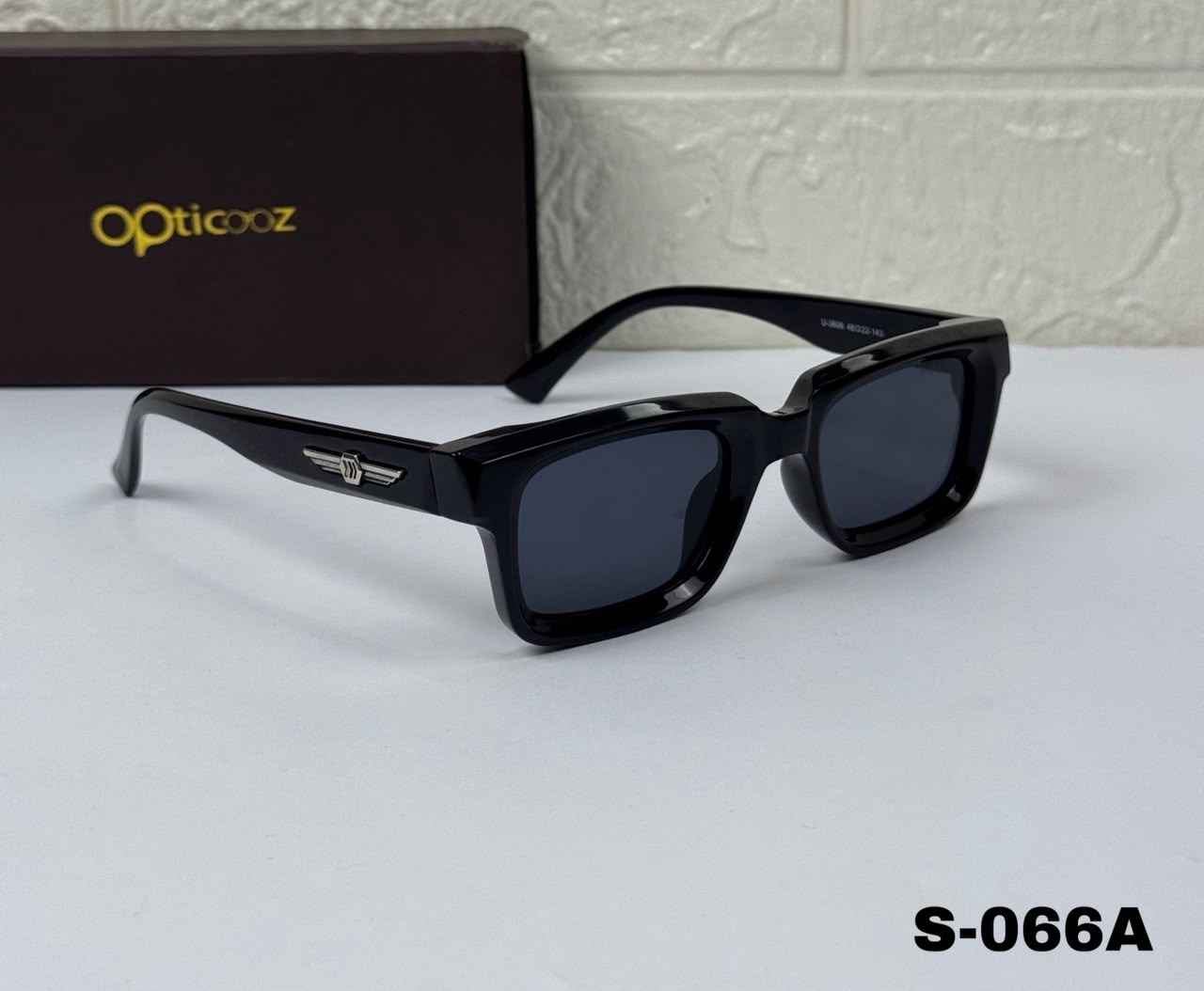 S-066A Premium Square Full-Rim Sunglass