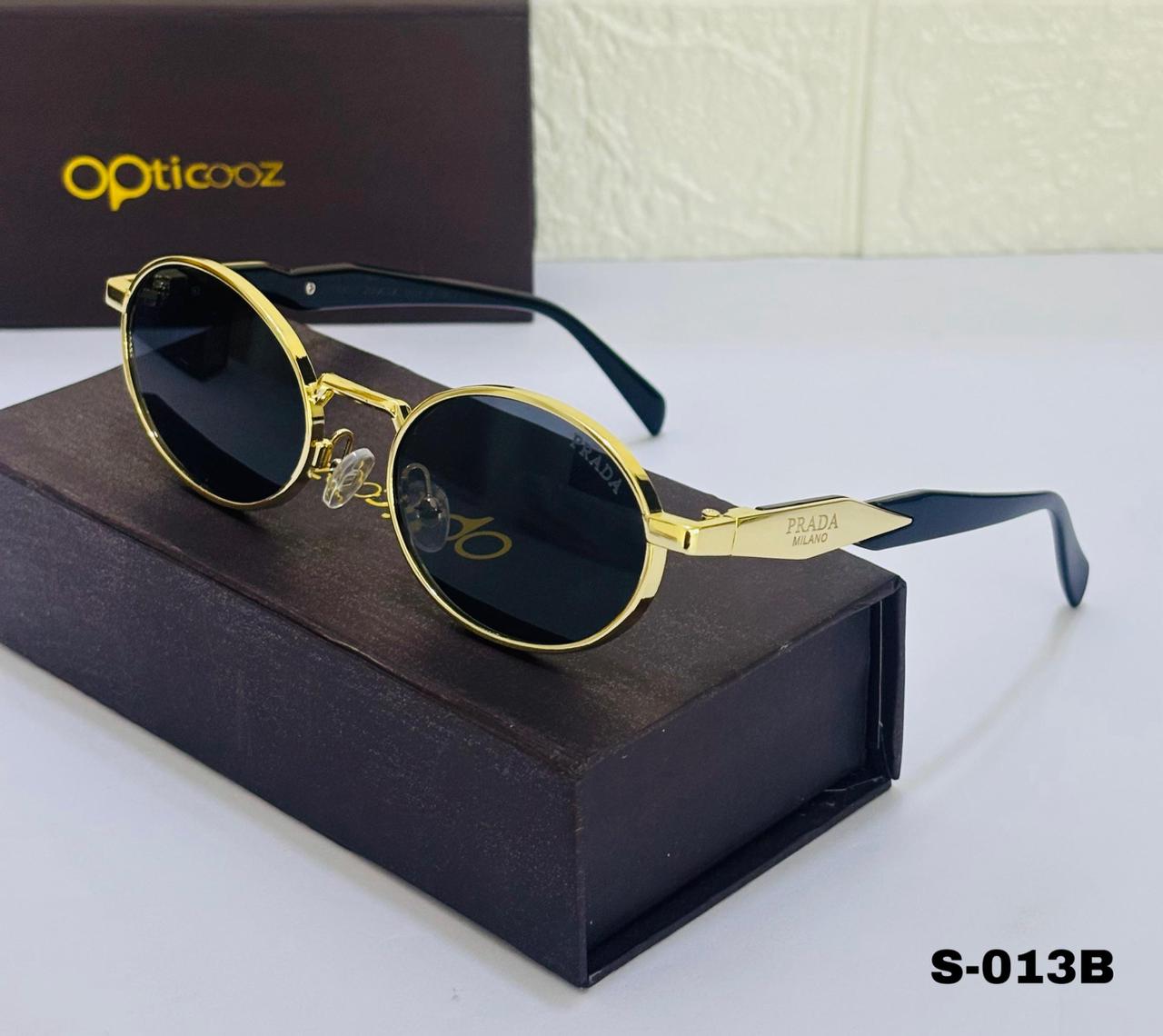 S-013A Retro Oval Metal Sunglass