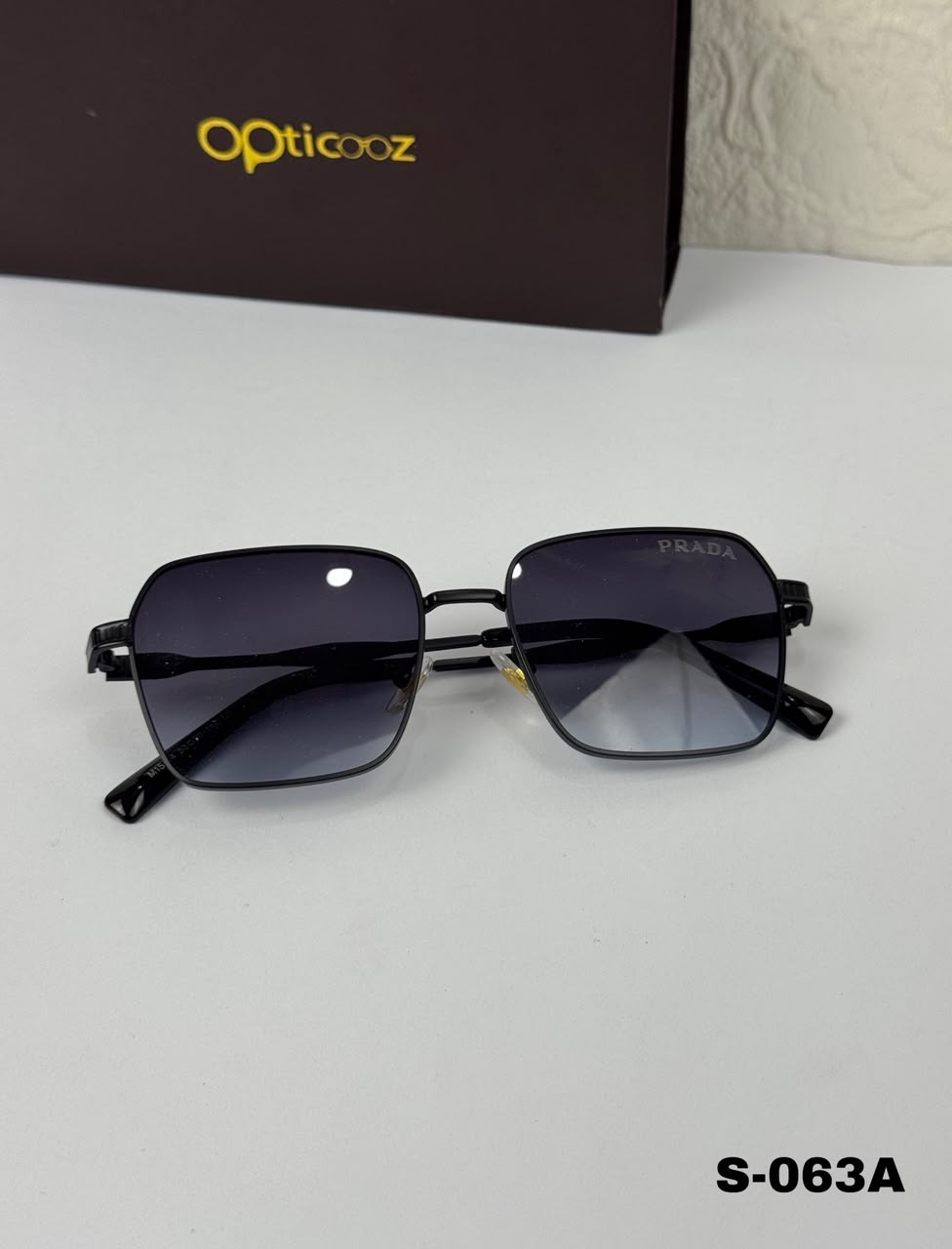 S-063A Premium Square Full-Rim Sunglass_img_1