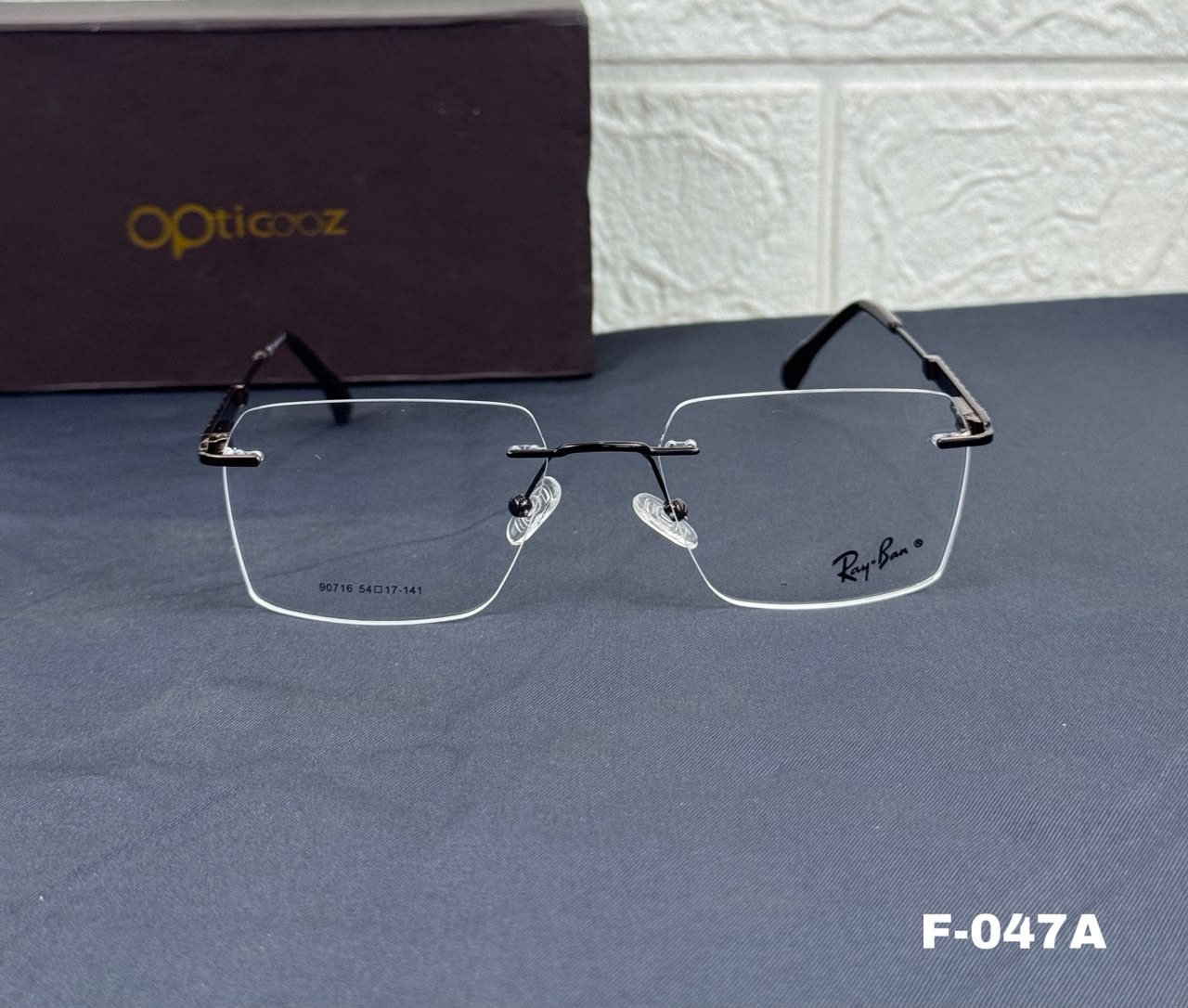 F-047A Premium Rimless Square Optical Frame_img_8
