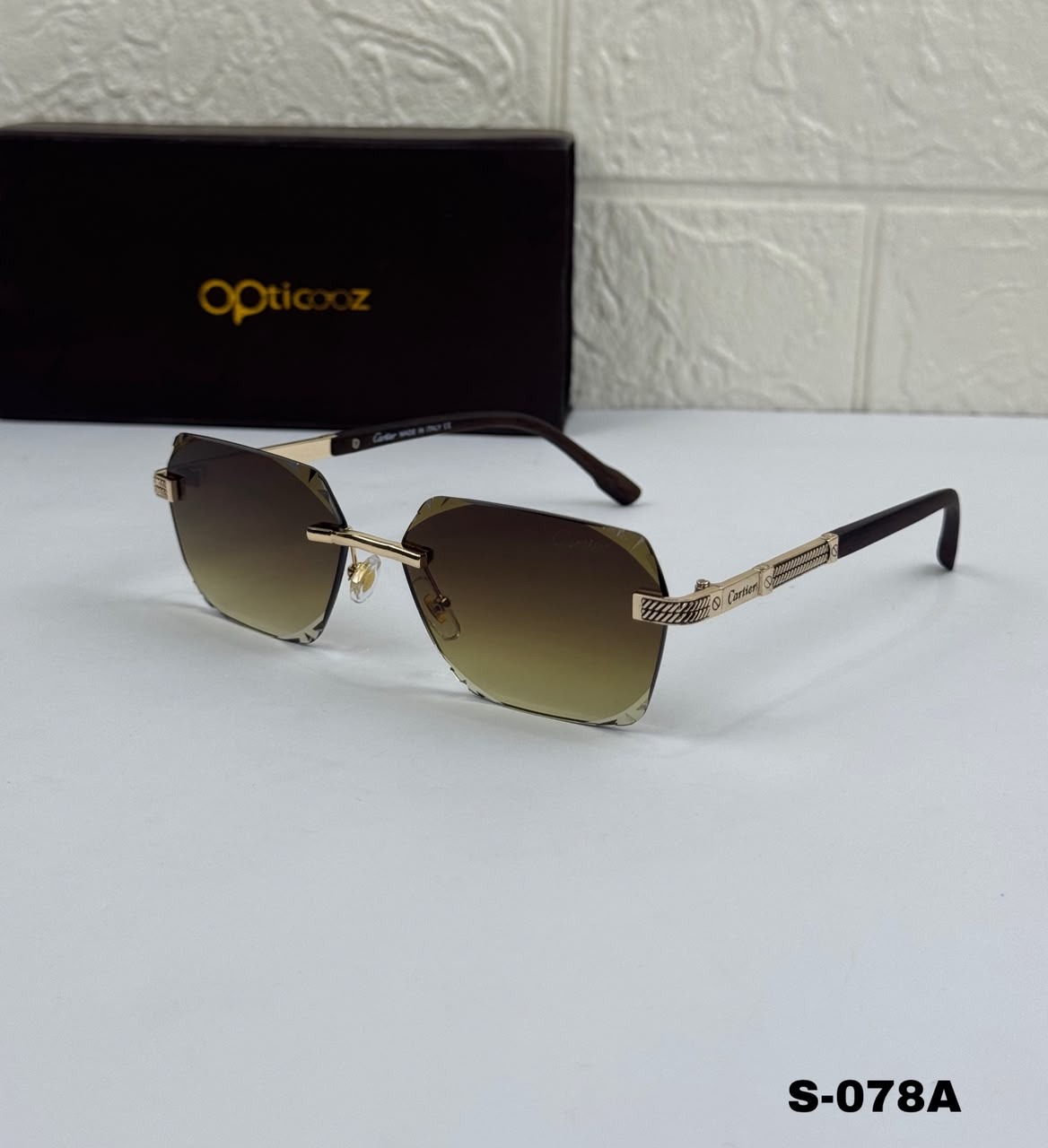 S-078A Premium Rimless Luxury Sunglasses
