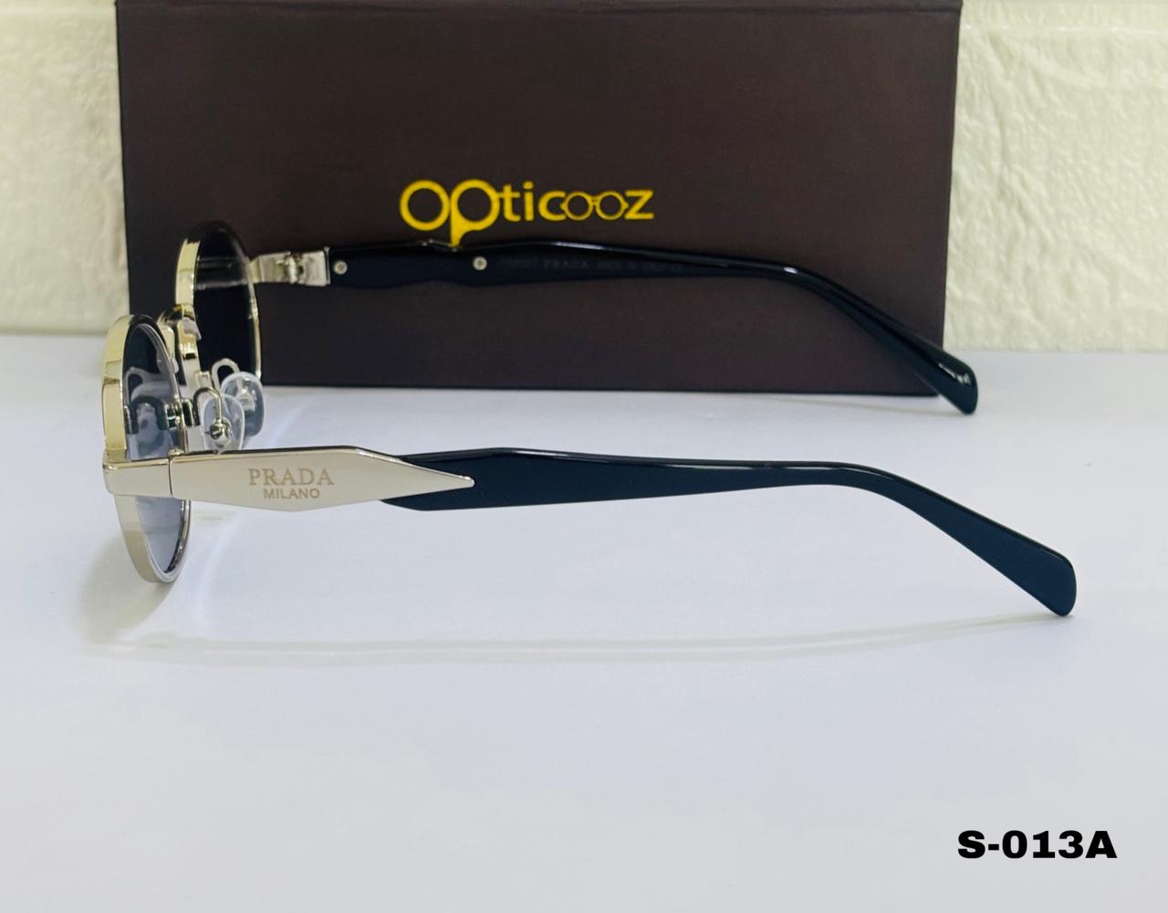 S-013A Retro Oval Metal Sunglass_img_5