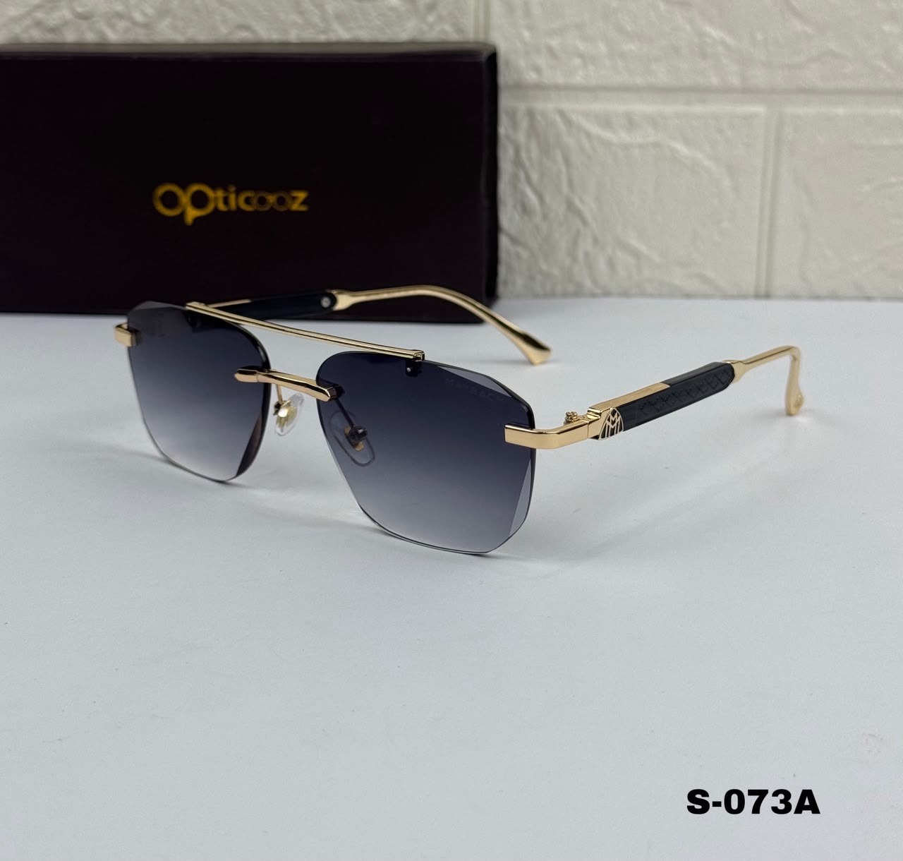 S-073A Premium Rimless Luxury Sunglasses