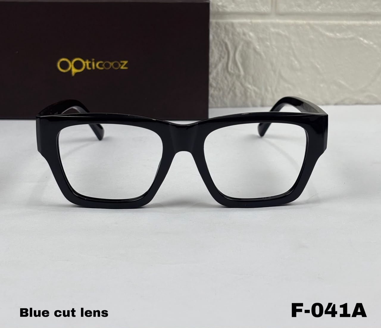 F-040 Modern Square Blue Cut Eyeglass_img_6