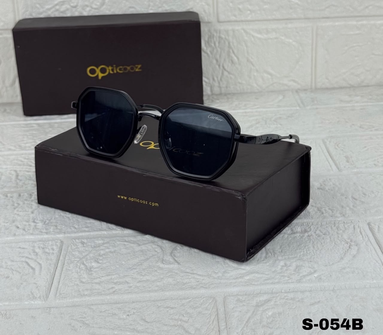 S-054B Premium Geometric Metal Sunglass_img_4