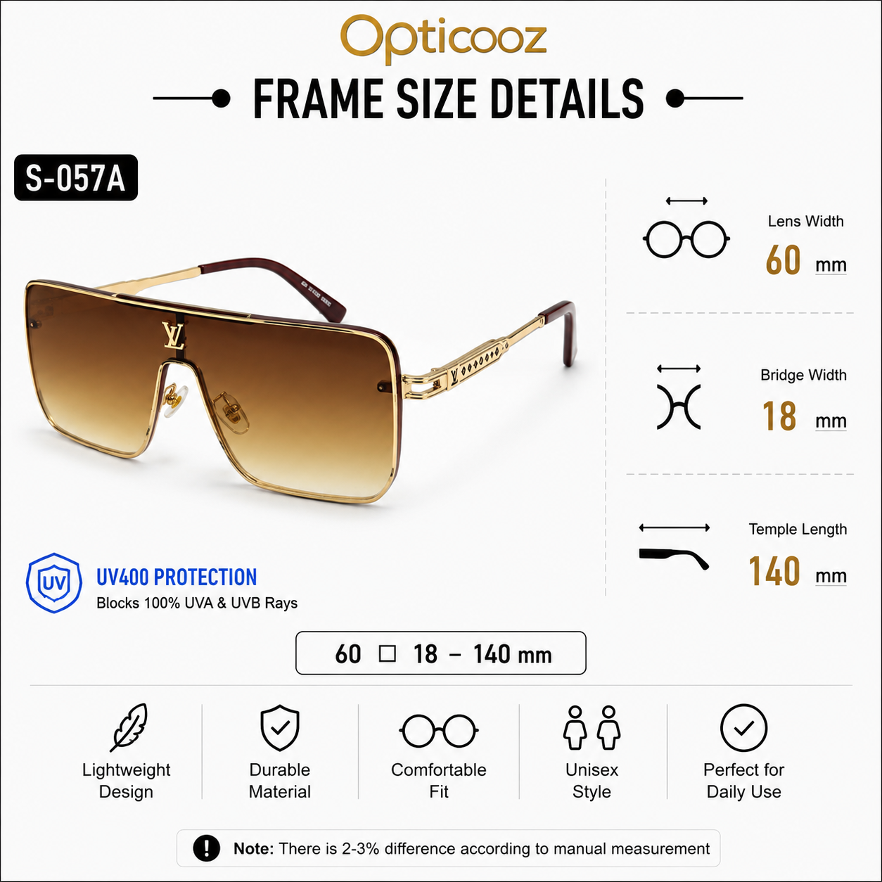 S-057A Premium Oversized Shield Sunglass_img_3