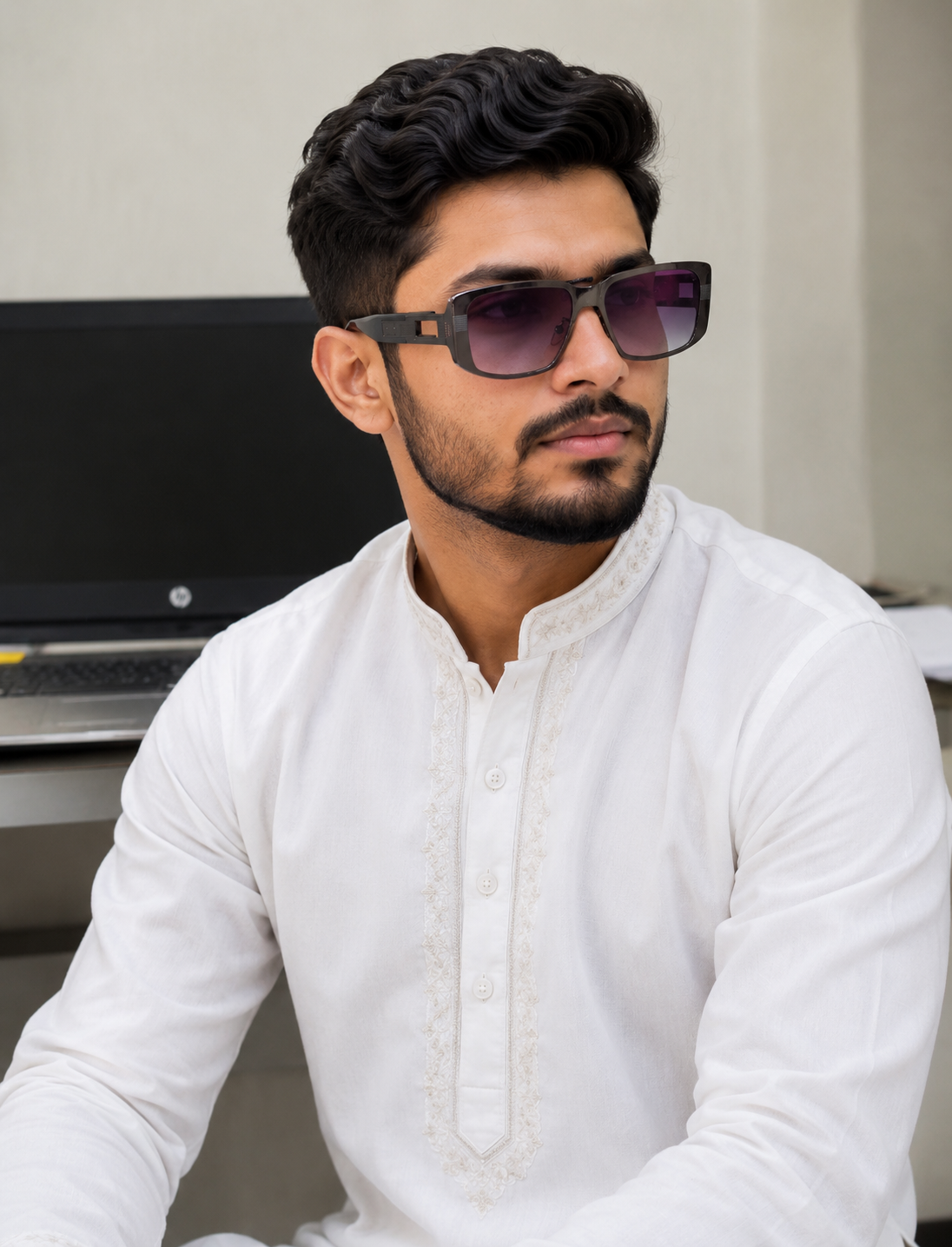 DT435 Square Frame Sunglasses_img_1