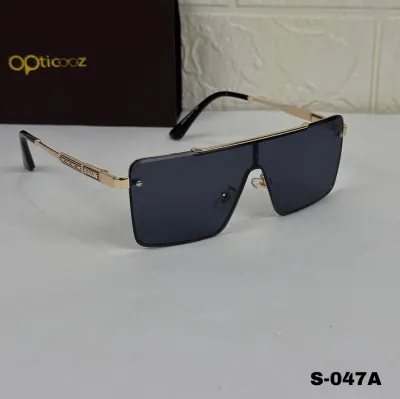 S-047A Luxury Rimless Oversized Shield Sunglass_img_1