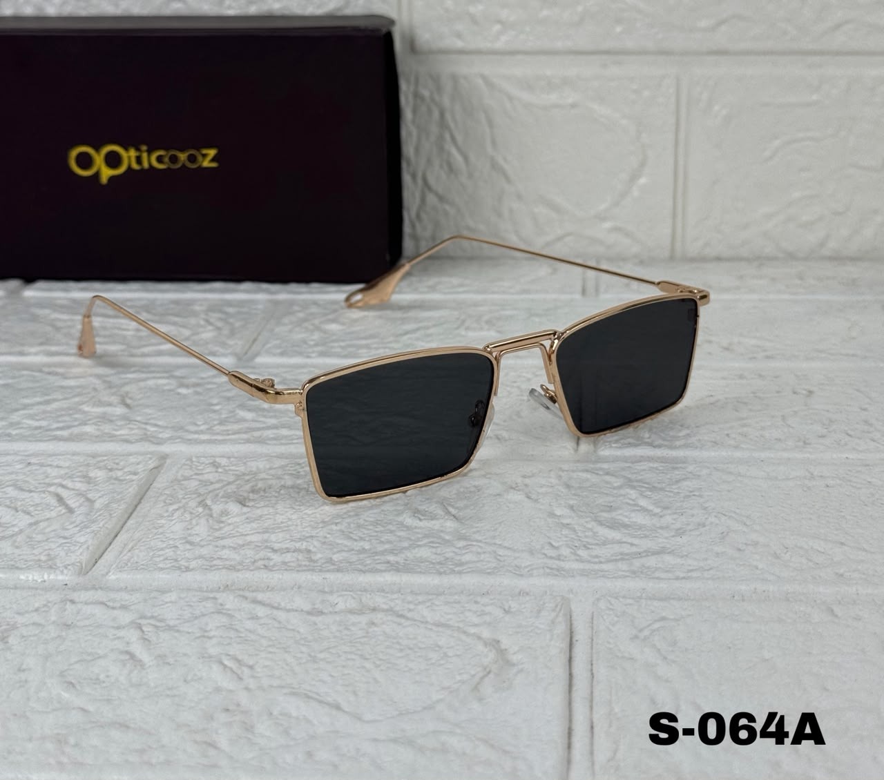 S-064A Premium Square Metal Sunglass
