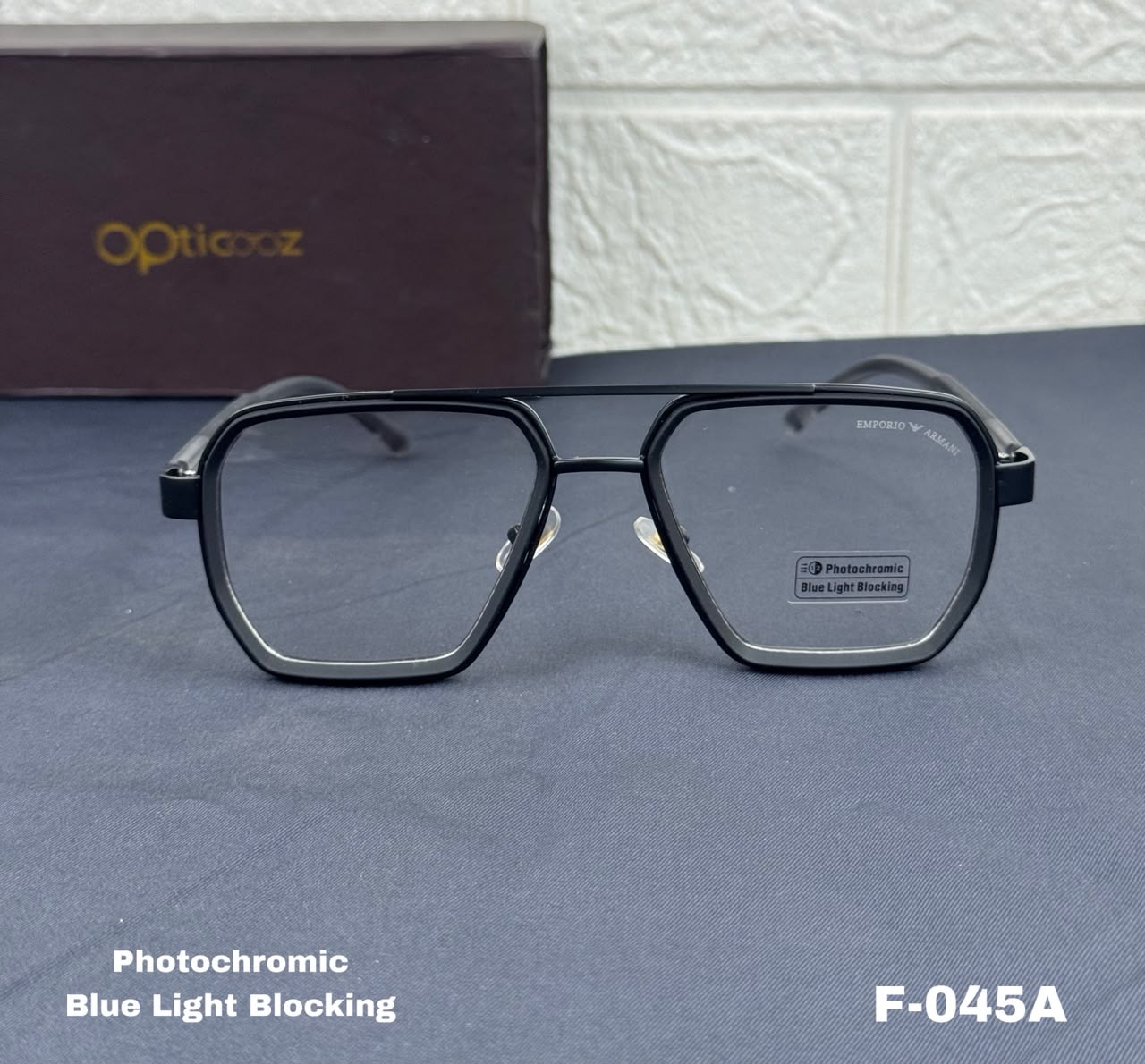 F-045A Premium Photochromic Blue Cut Eyeglass_img_5