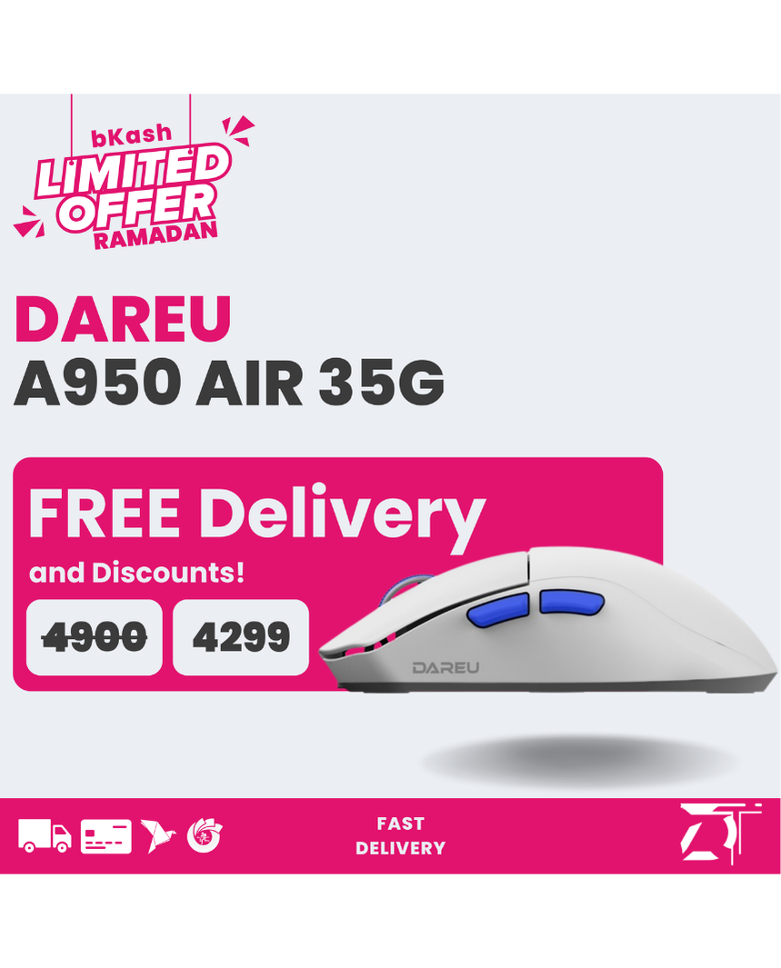 DAREU A950 Air | PAW3395 | 1KHz 35g Gaming Mouse