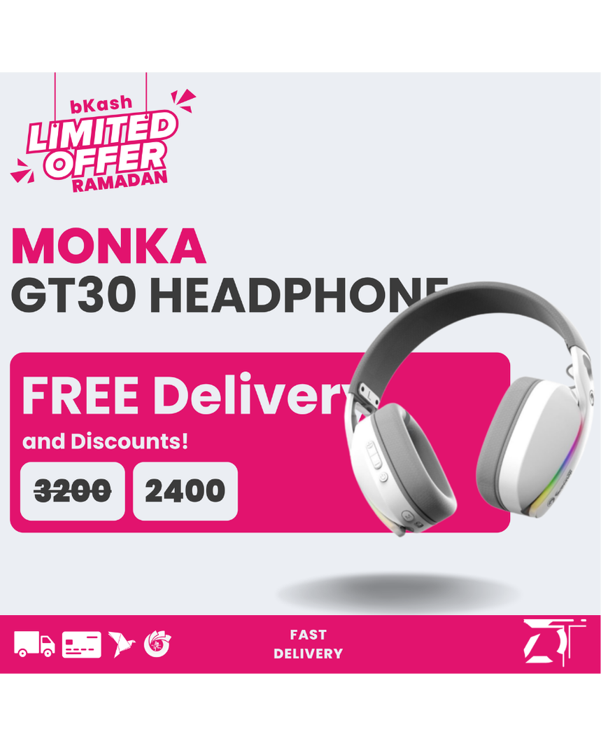 Monka GT30 / HG9086WS Wireless Tri-Mode Headphone