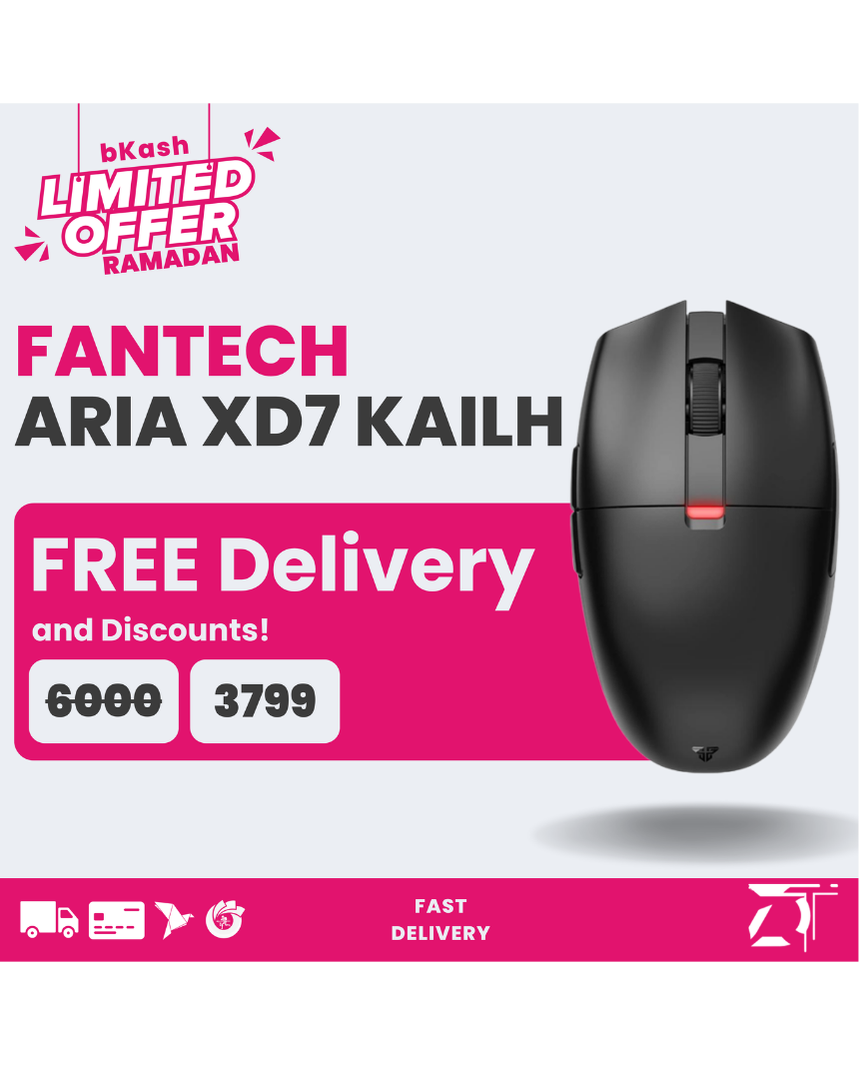 Fantech Aria XD7 Kailh Version | Lightweight | Wireless Gaming Mouse