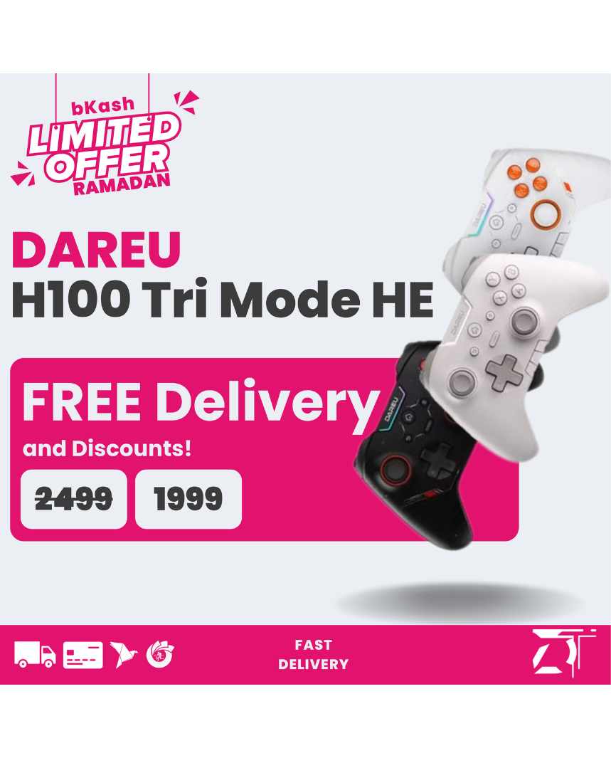 Dareu H100 Tri Mode Hall Effect Controller | 1000Hz | Weight 155g