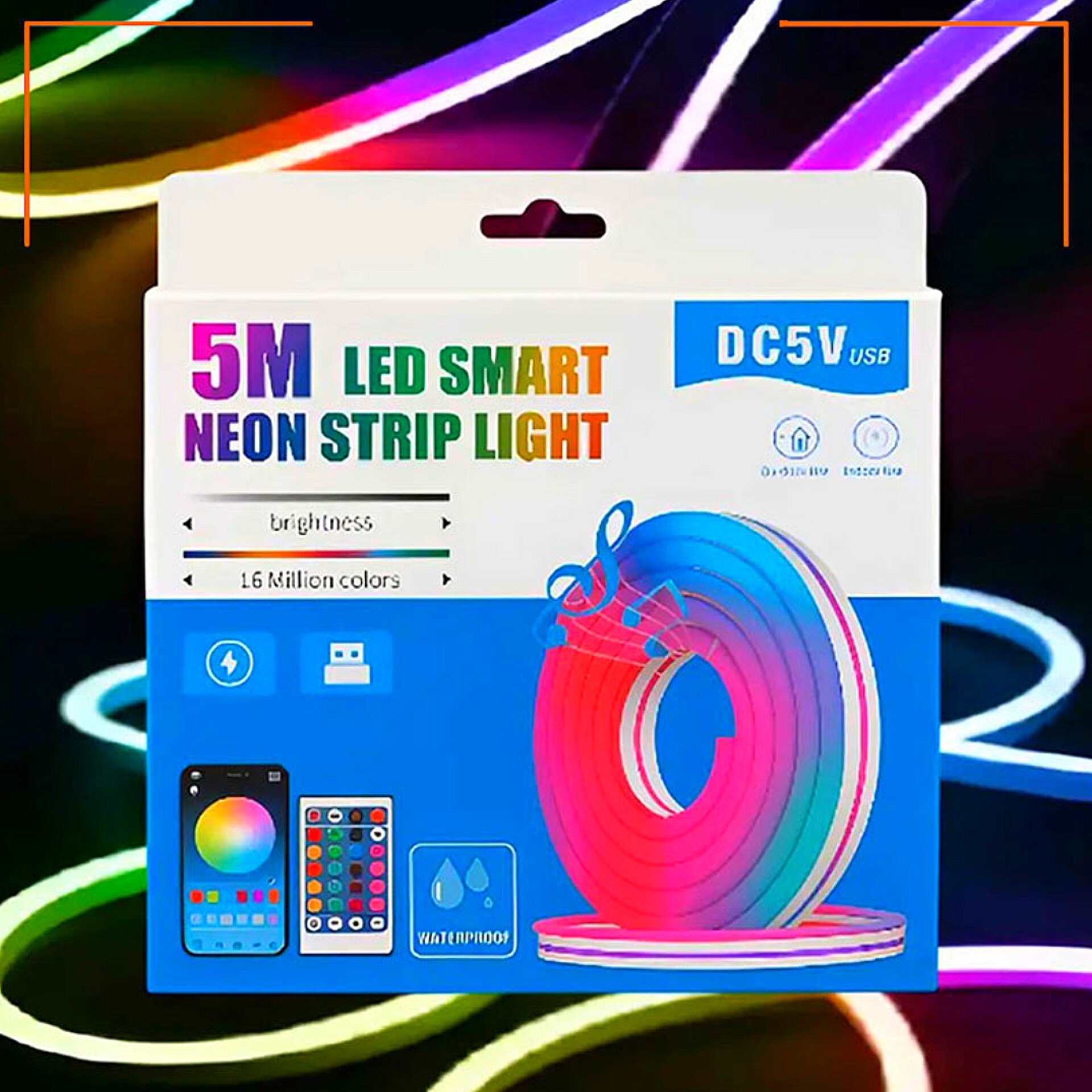 5M LED Smart Neon Strip Light (5V USB Powered)_img_4